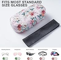 Vista 36 de molshine Estuche rígido de cuero para lentes de sol, funda clásica para gafas grandes para mujeres y hombres,Gafas de sol