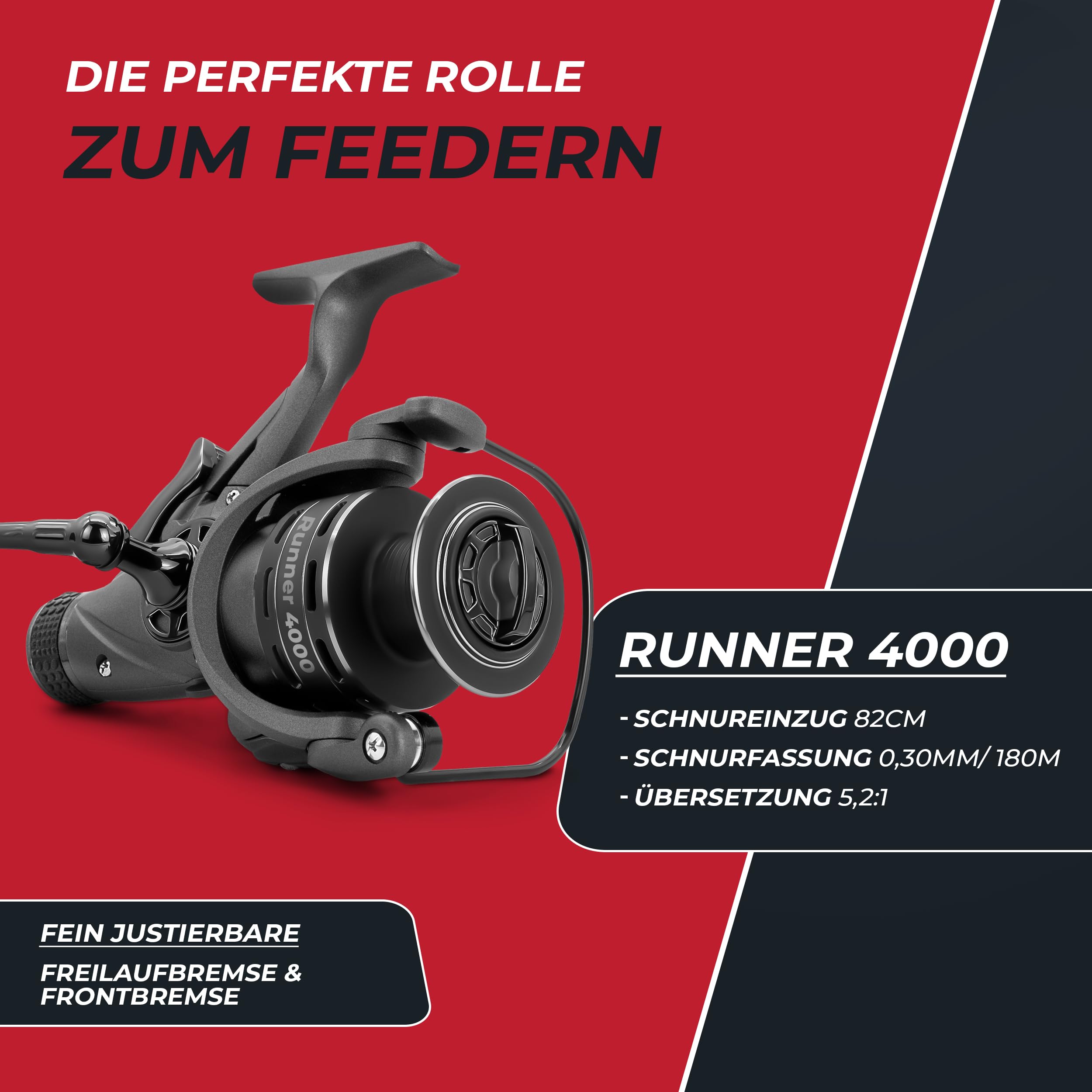Paradox Fishing Feederrute 3,3m Wg. 90g I 3,6m 120g I Method Feeder Rute Angelrute Feederruten zum Angeln mit Futterkorb