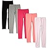 Amazon Essentials Girls and Toddlers' Leggings, Multipacks