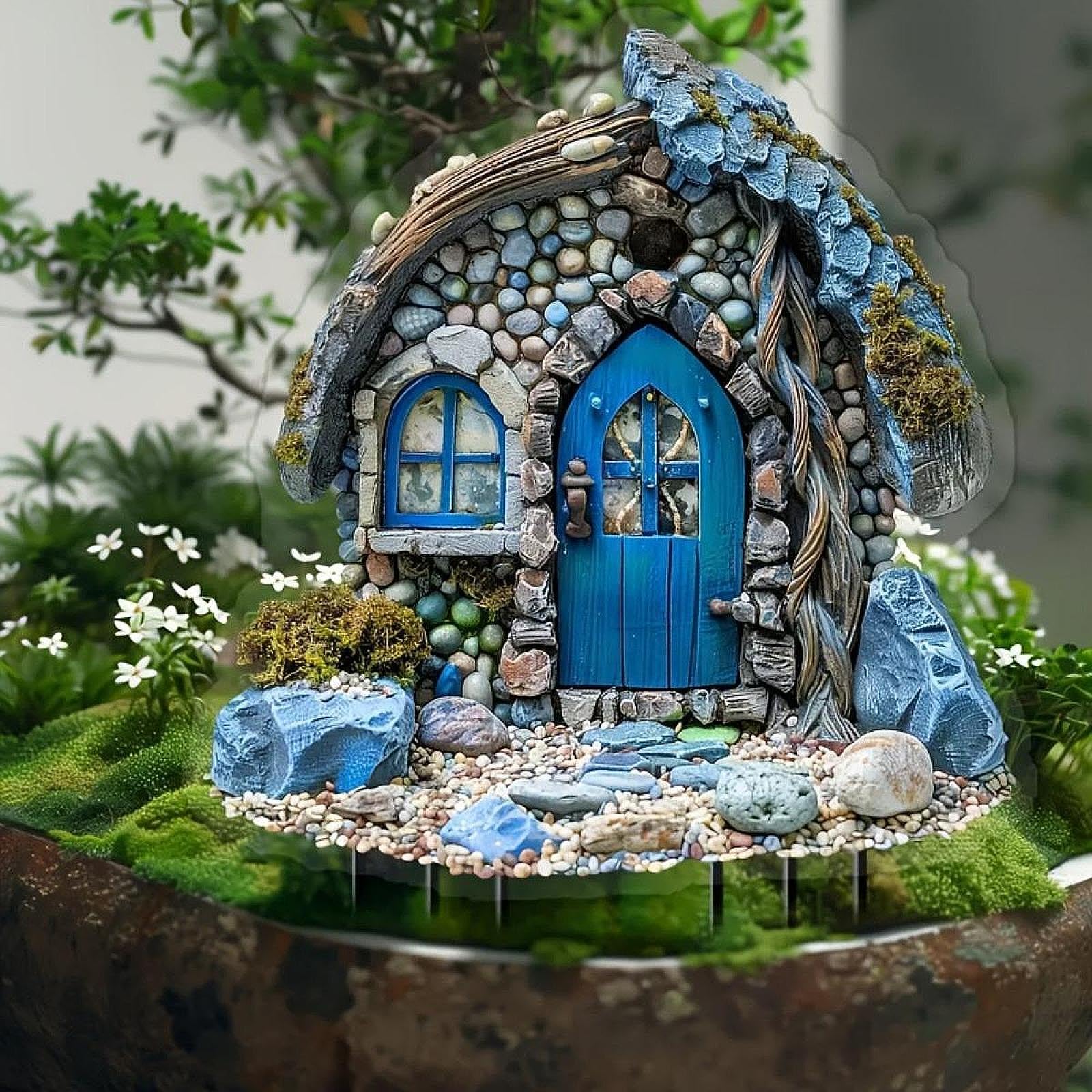 House Decorative Garden Stake 2D Yard Art Decor for Bonsai Pathway Landscape|Home & Garden | Yard, Garden & Outdoor Living | Garden Dacor | Statues & Lawn Ornaments-image-1