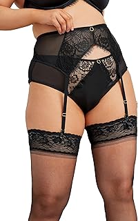 Yours Curve Lace Suspender Belt - Women\'s - Plus Size Curve