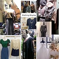 Vista 3 de Vestido de maniquí femenino con altura ajustable y soporte de trípode resistente para costura, modista, decoración del hogar, exhibición de joyas