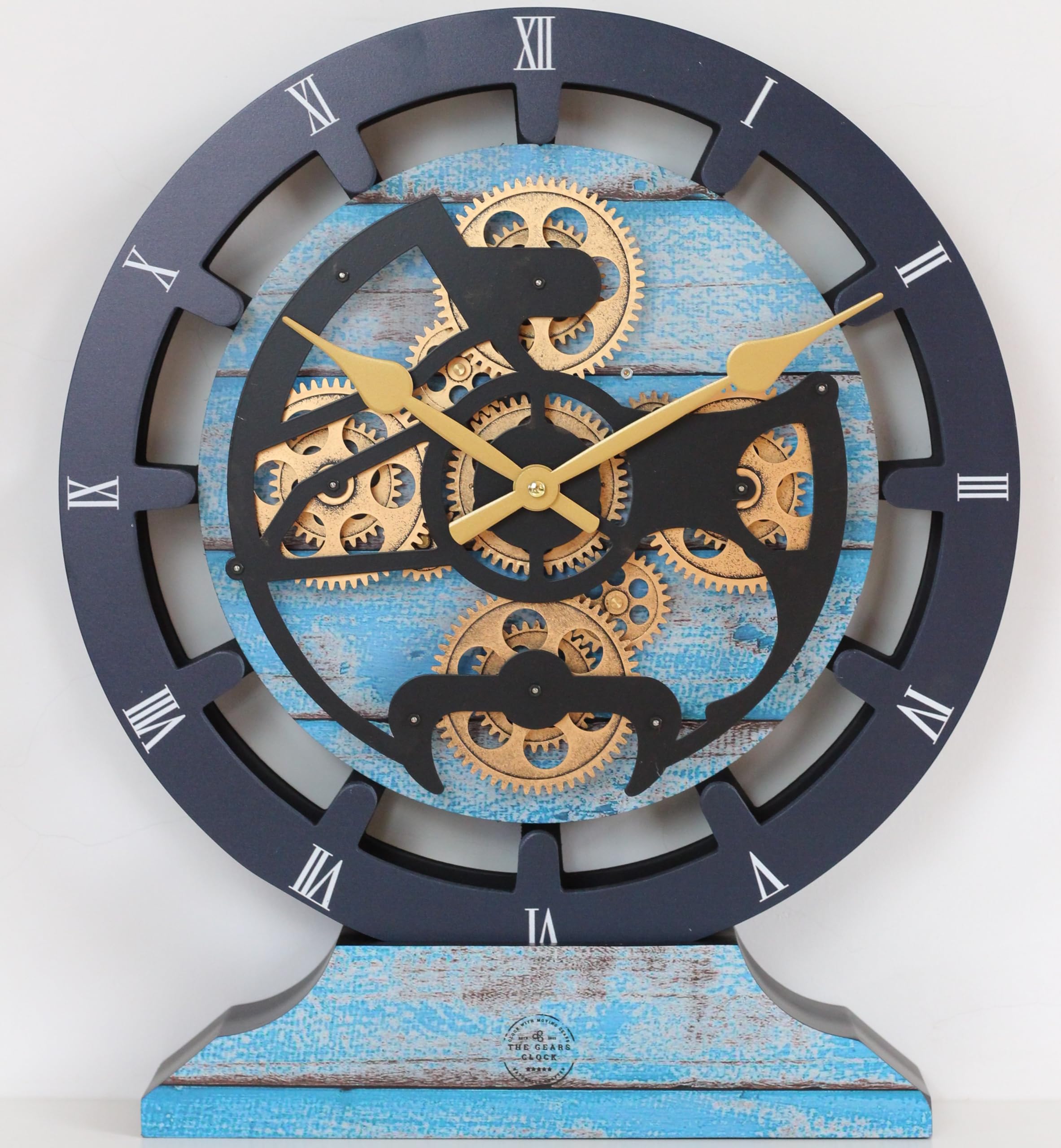 Amazon.co.jp: Gears Clock 16インチ 壁掛け時計 本物の動くギア付き