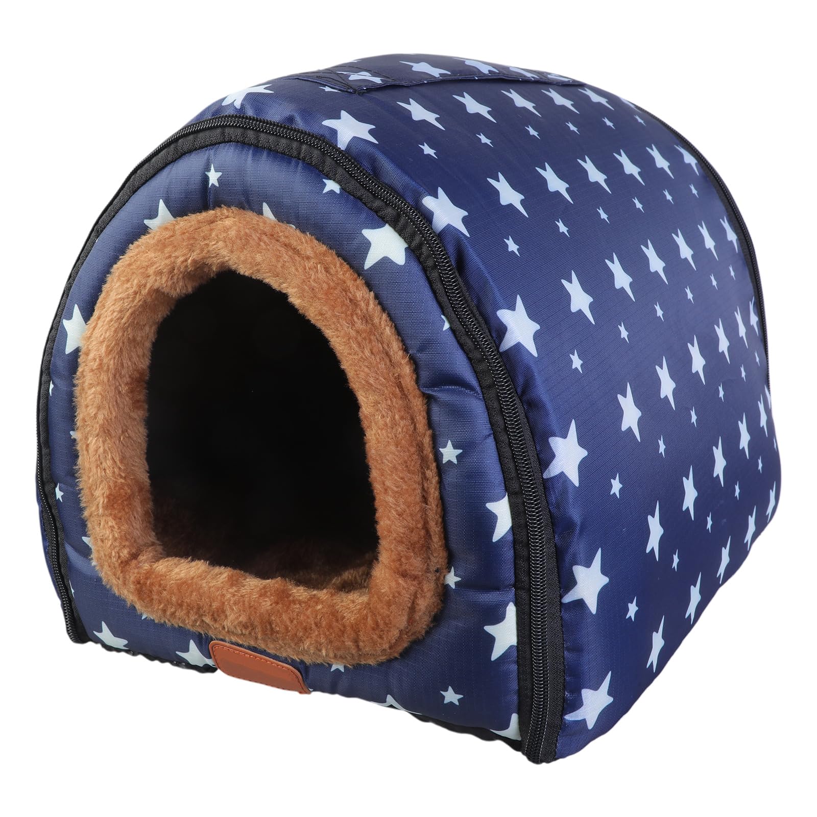 NEWFT Pet Warm Bed House Soft Indoor Semi-closed Cave Tent for Cat Kitten Puppy Small Animals Pet Thicken Cushion Pad