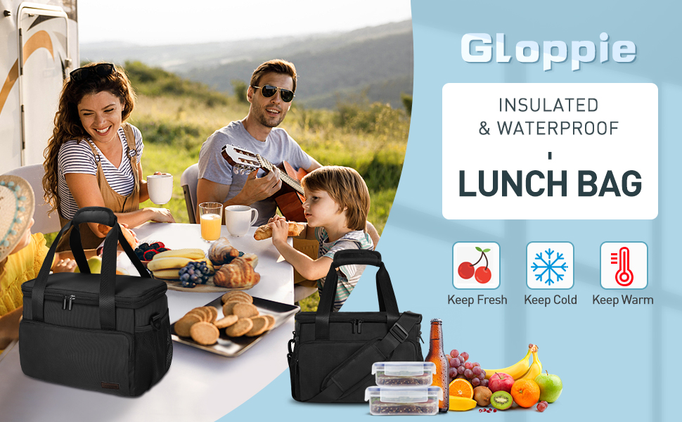 Amazon.com: Gloppie Lunch Bags for Adults Lunch Bag for Men Lunch