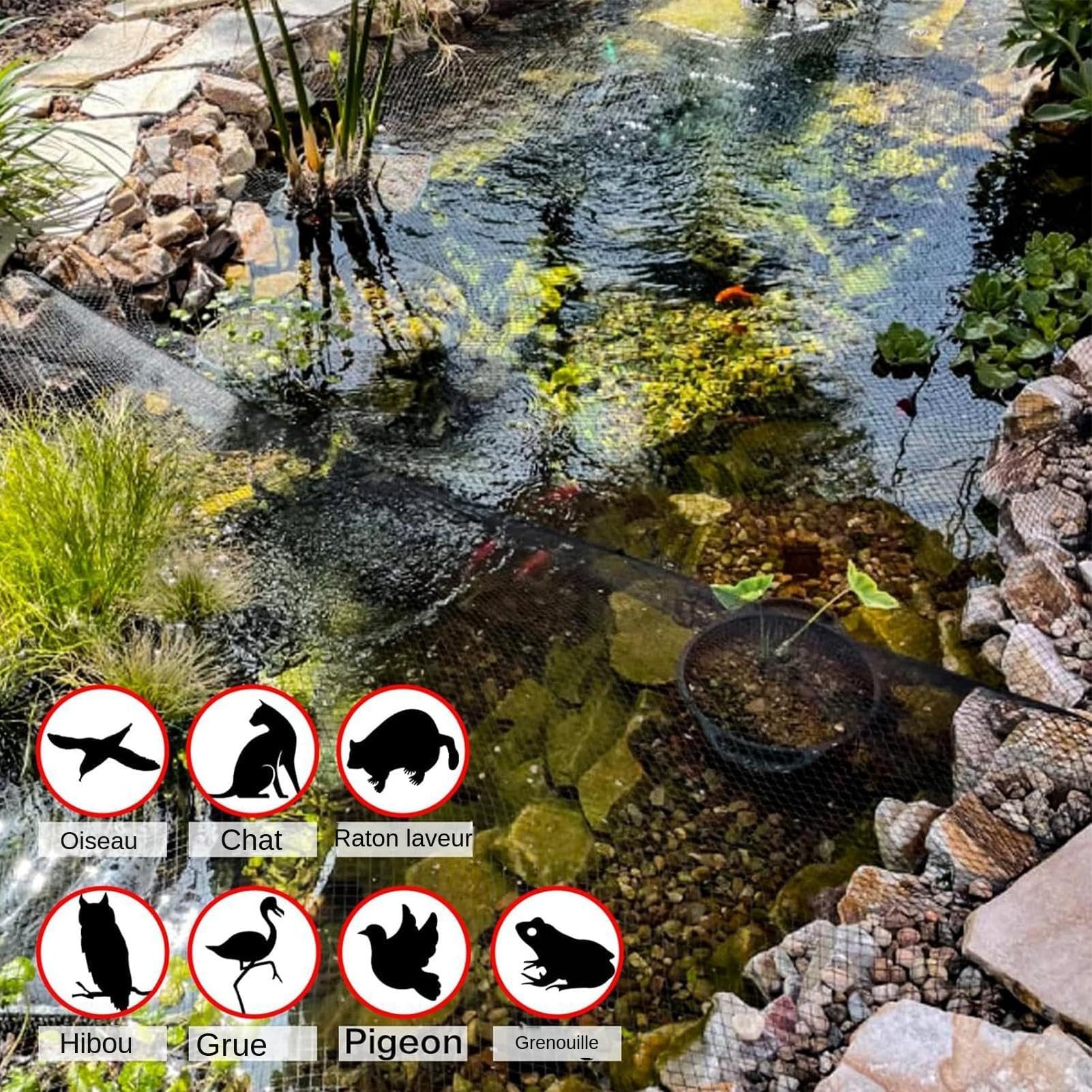 Red de jardín | Red de gallinero, antipájaros, 4 x 10 m, protección de jardín al aire libre para frutas y verduras, y cubierta de malla ligera