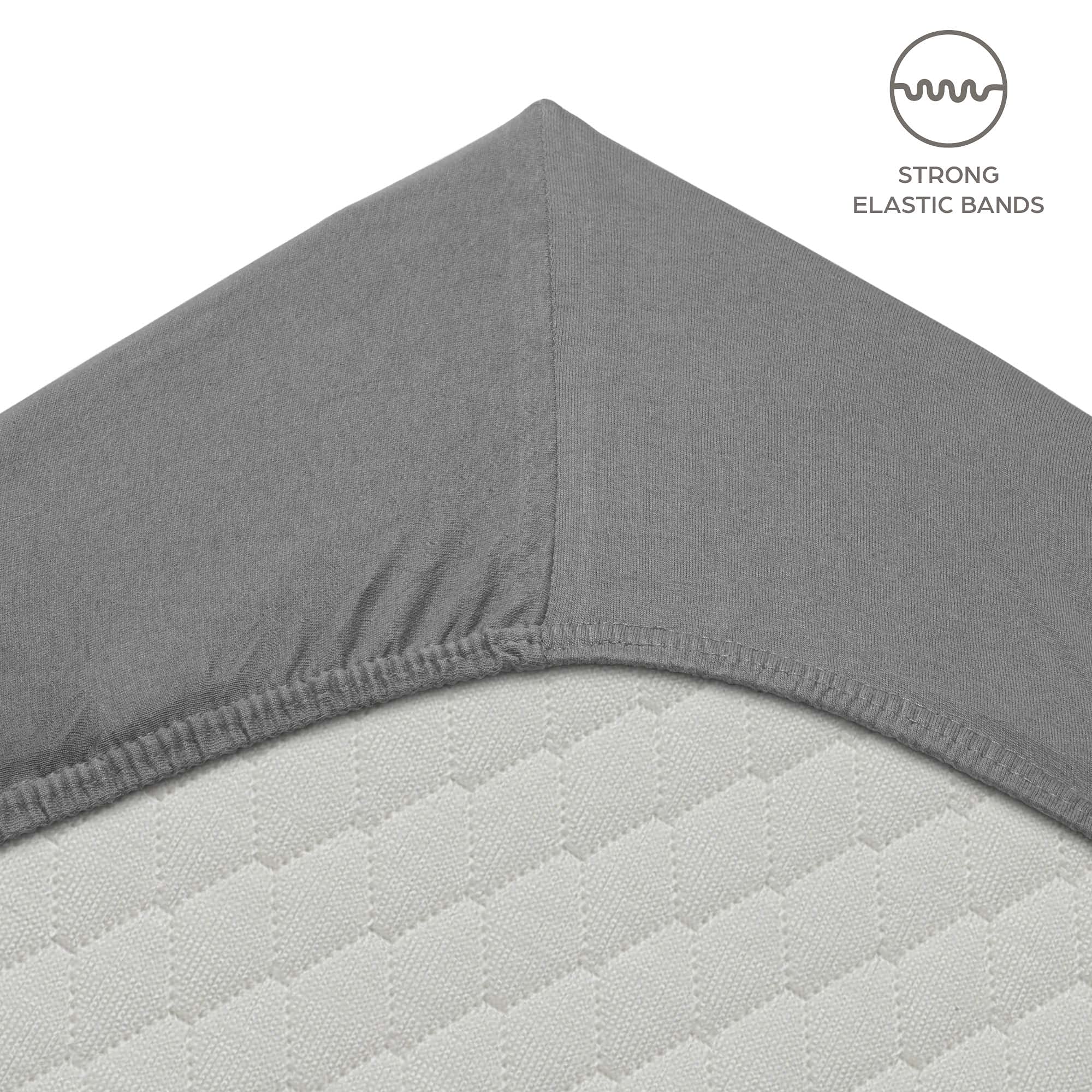 Lenzuola con Angoli 140x200 cm Grigio Chiaro in Microfibra per Letto a Una Piazza e Mezza con Materasso fino a 30cm Tessuto Anti-Acaro e Ipoallergenico di Alta Qualità Lavabile in Lavatrice