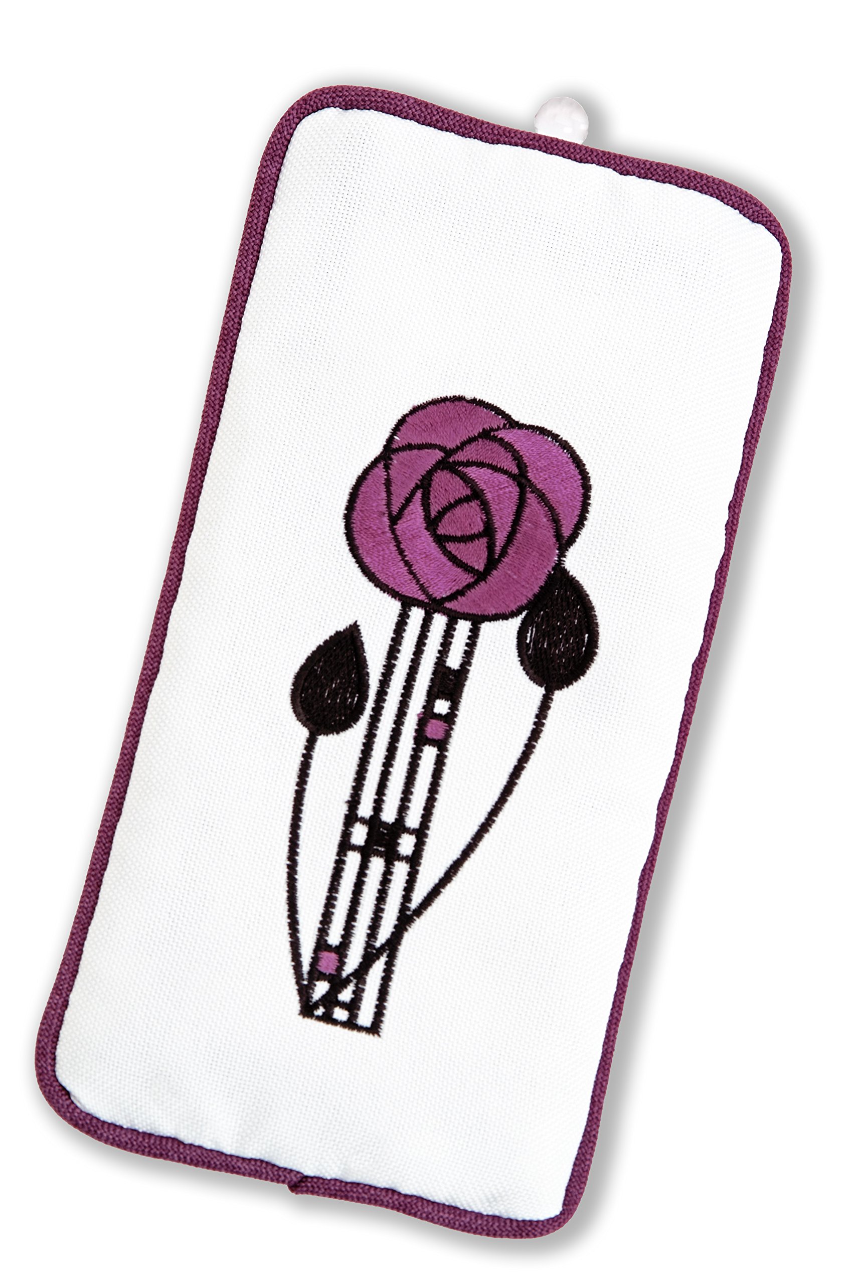 Justina Claire Mauve Spectacles Case In A Mackintosh Rose Design (Mauve)