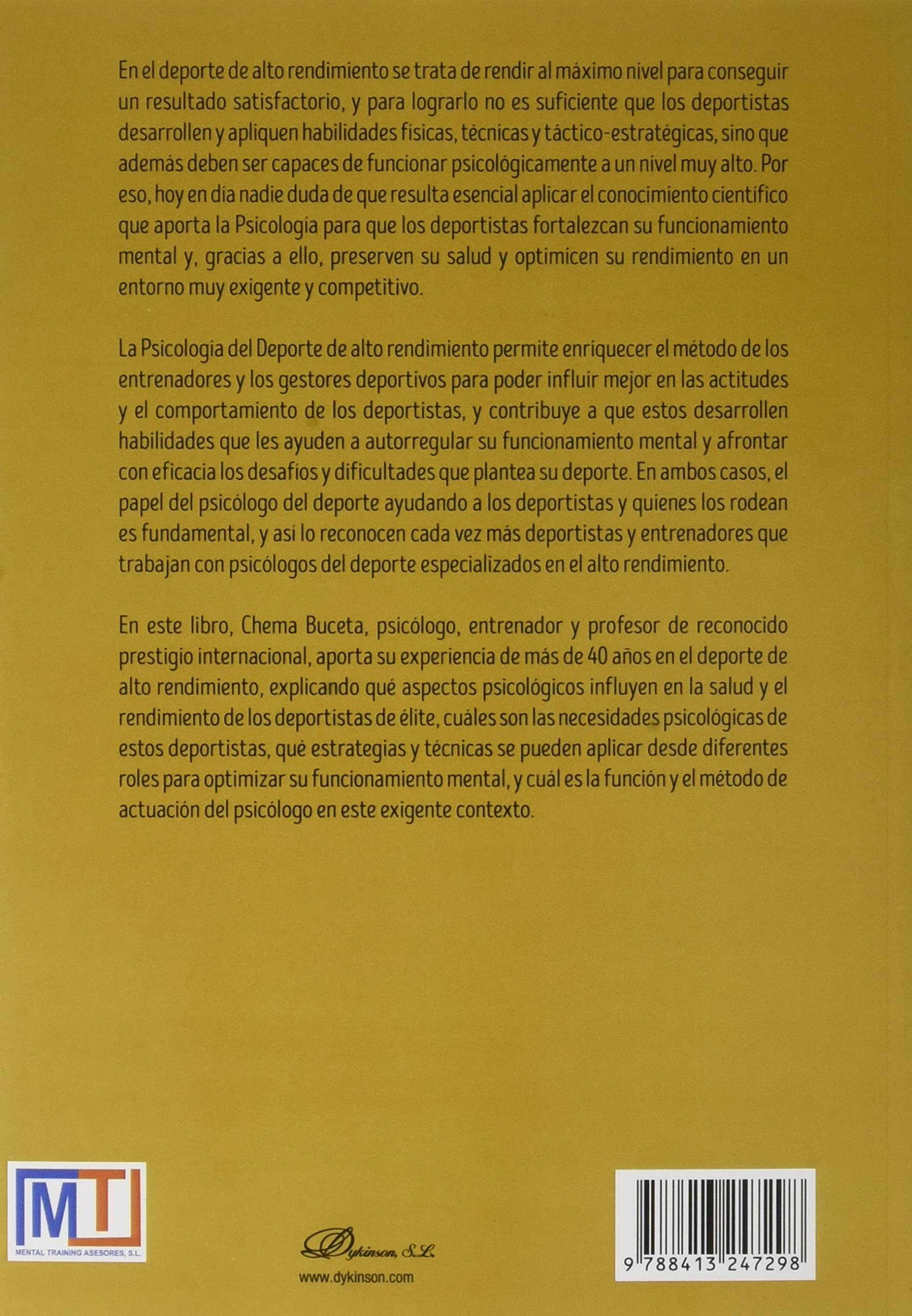 Psicología del Deporte de alto rendimiento (SIN COLECCION)