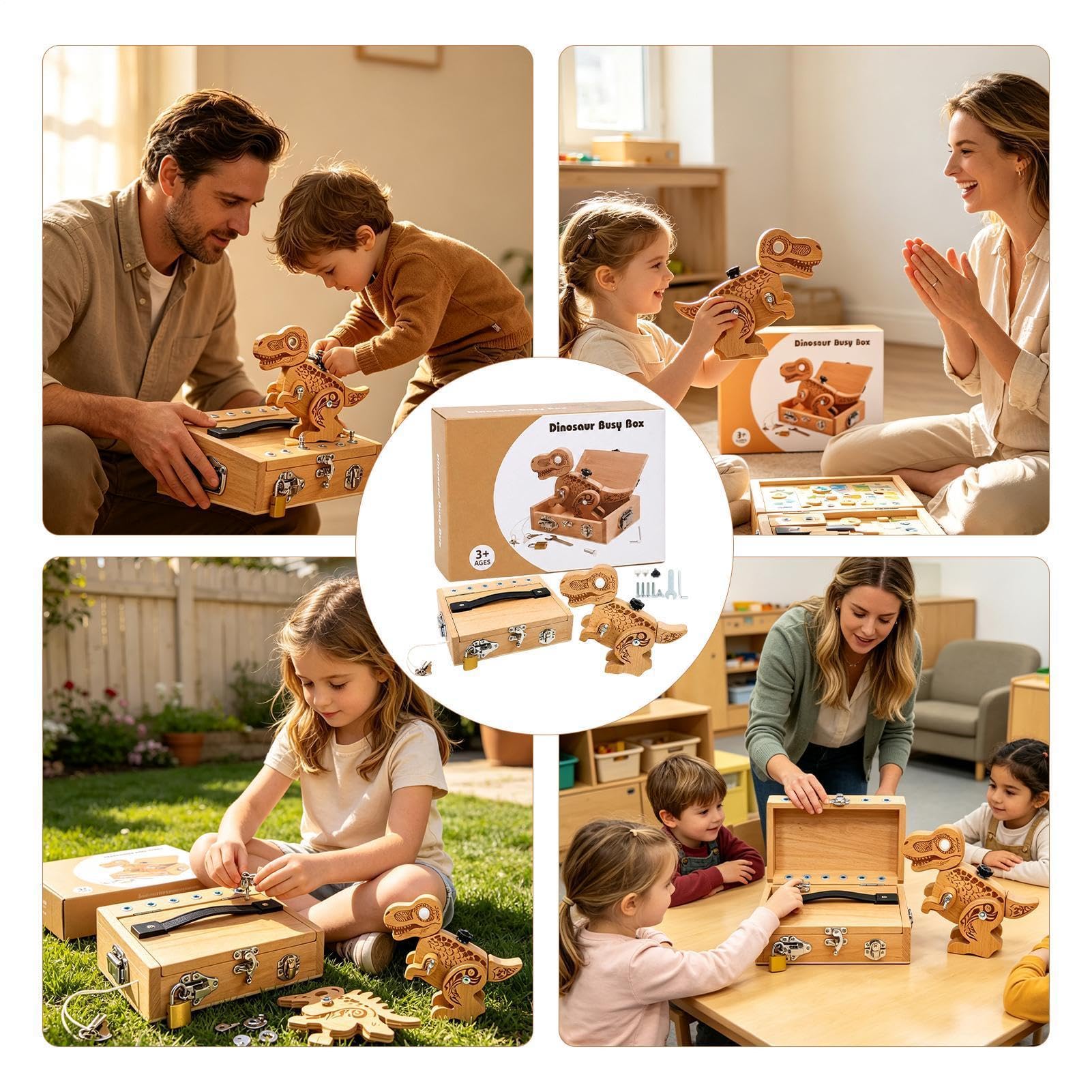 Puzzle z dinozaurami, Puzzle z dinozaurami Klocki dinozaurów Zestaw