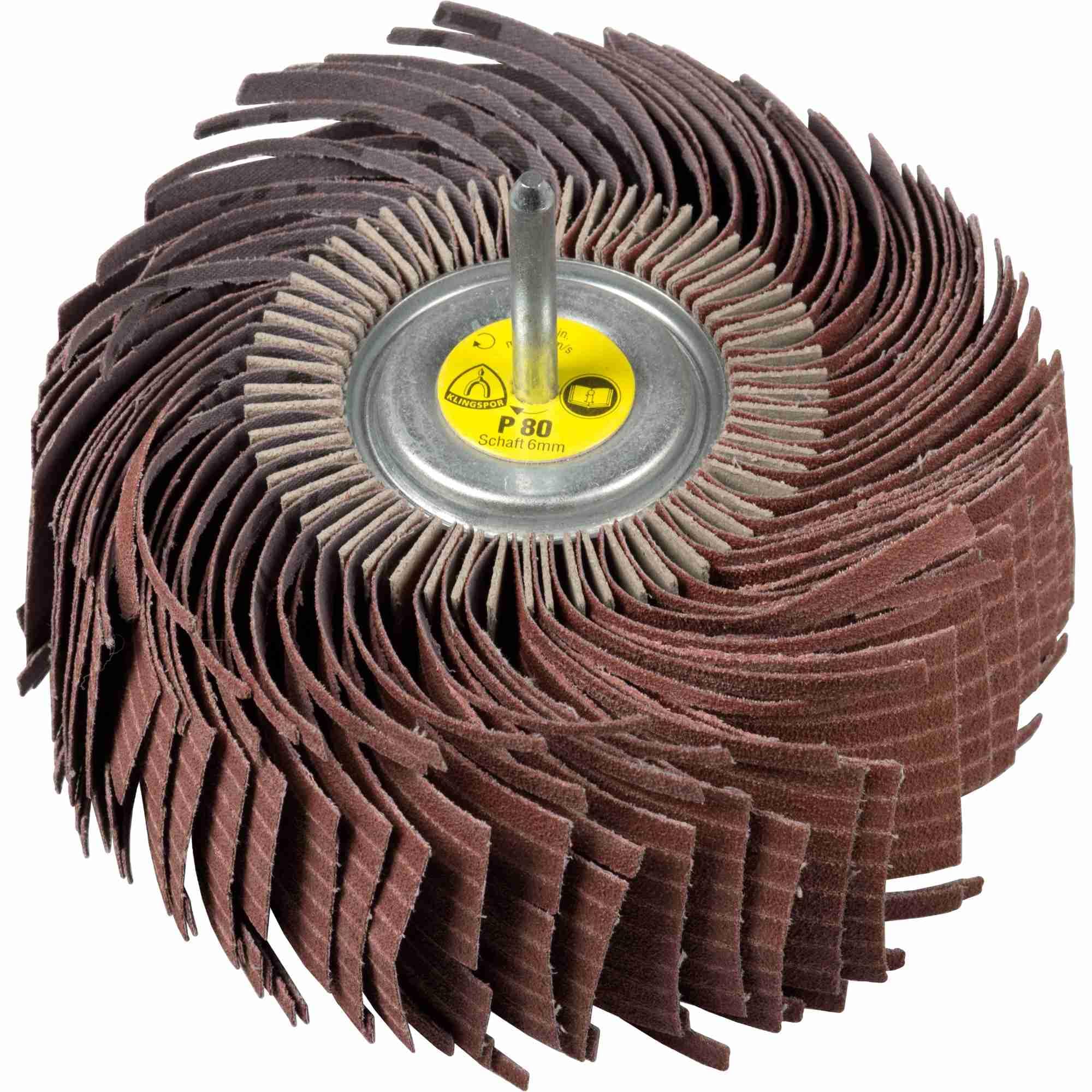 2 x Klingspor MM 630 Schleifmopräder LS 309 JF, 180 x 25 x 6 mm Korn 180 Art.: 262632