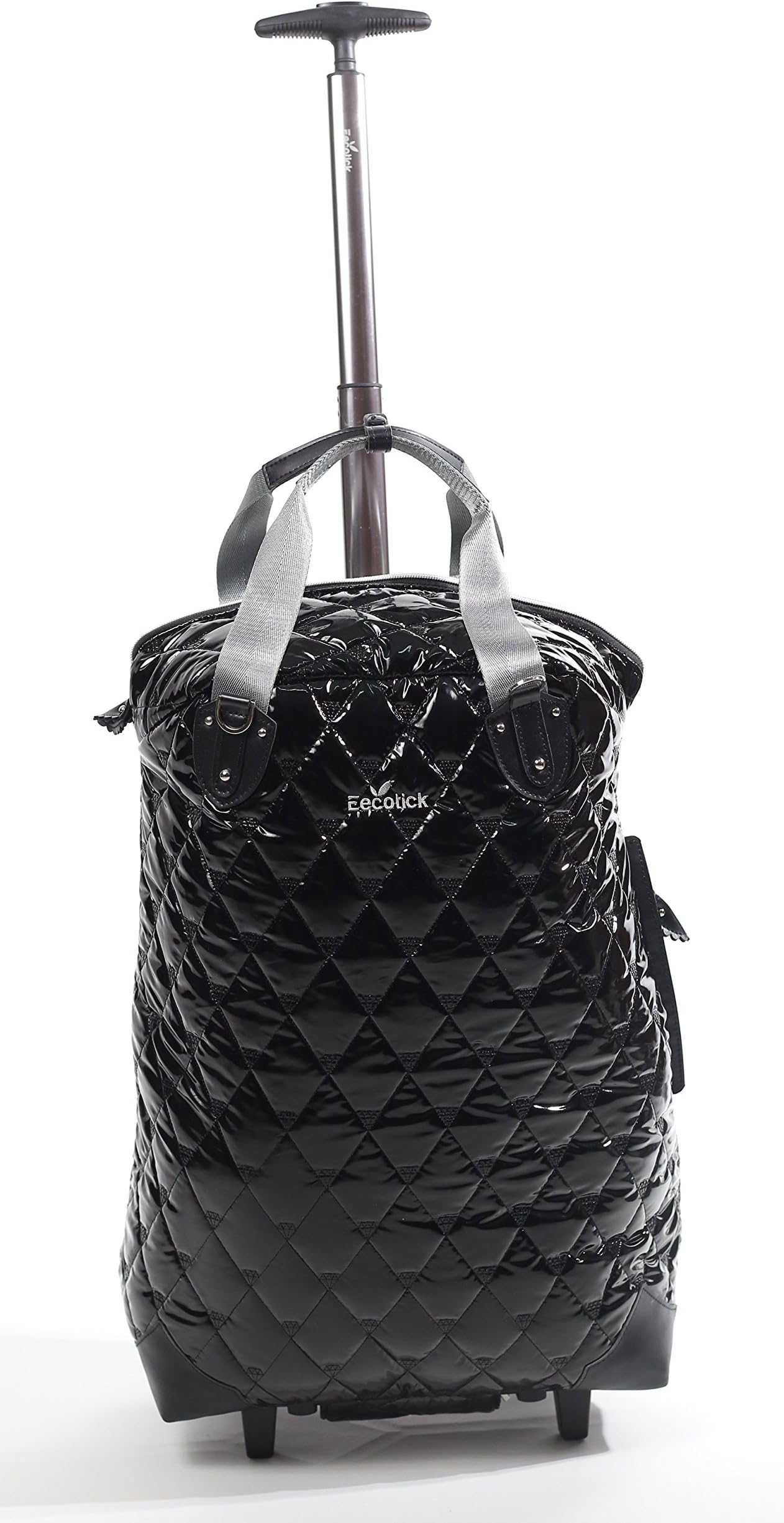 Detachable Wheeled Travel Trolley Bag, Light weighted, Perfect for Weekend Getaways, Shopping & Flight Carry-Ons (Black)
