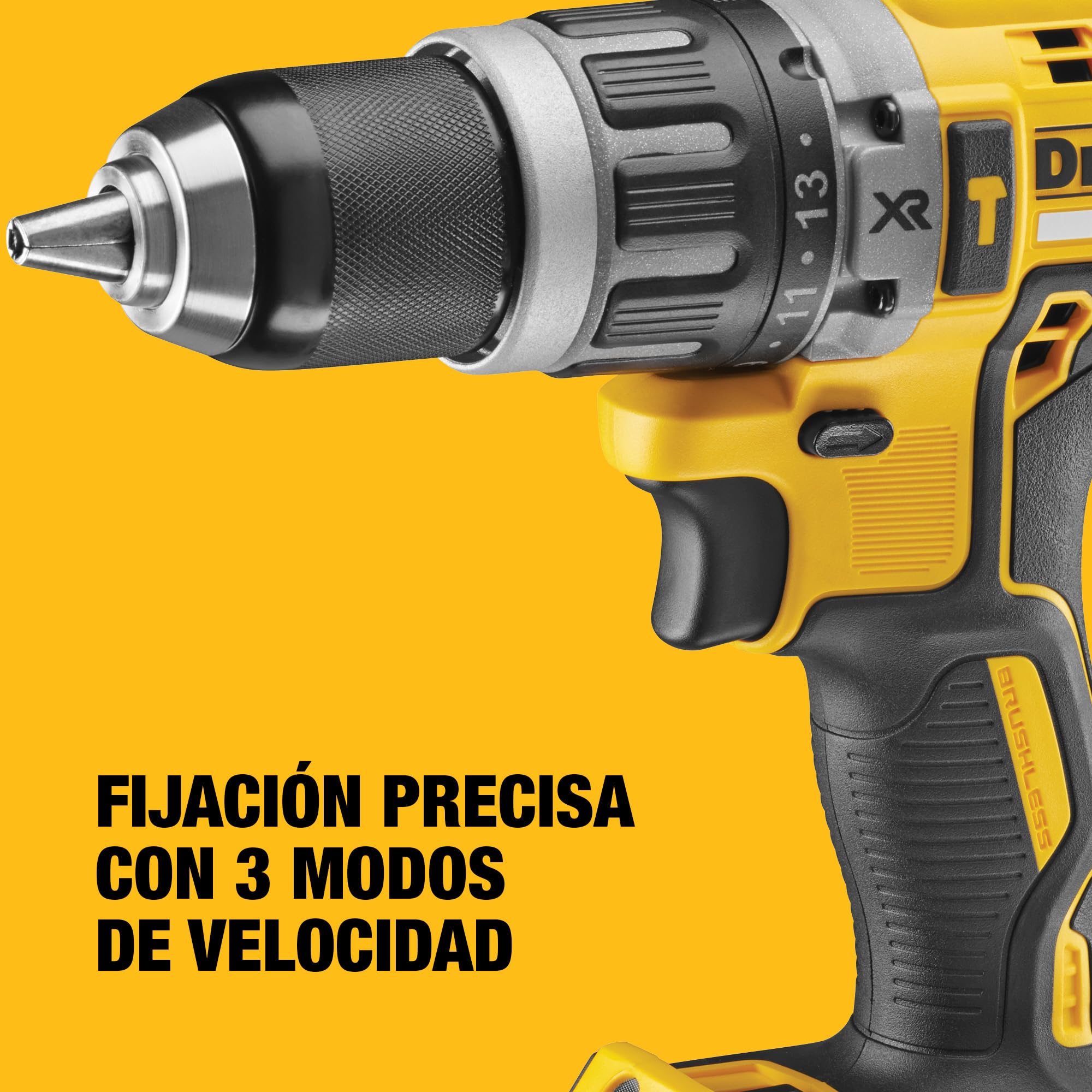 DEWALT - Kit Doble 18V XR Brusless – Incluye Taladro Percutor, Atornillador de Impacto, Maletin, Cargador Multivoltaje y Dos Baterías XR de 5Ah, DCK266P2-QW