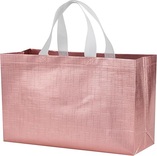 Miniatura 3 de LOOKSGO 12 bolsas de regalo de 15.5 x 4.7 x 11 pulgadas, bolsas de regalo reutilizables extra grandes con asas, bolsas de regalo XL, bolsas de