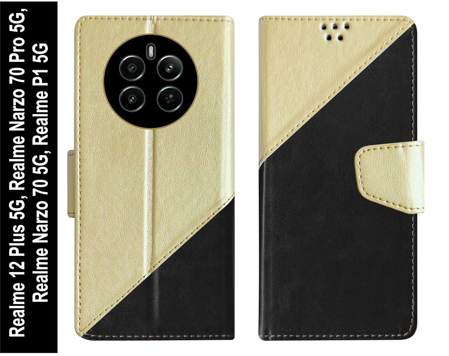 SBMS Flip Cover for Realme Narzo 70 Pro 5G / Realme 12 Plus 5G / Narzo 70 5G / P1 5G Back Cover Case with Magnatic Closure|Inbuilt Stand|Card & Money Pocket (Multi Black) SBMS Flip Cover for Realme Narzo 70 Pro 5G / Realme 12 Plus 5G / Narzo 70 5G / P1 5G Back Cover Case with Magnatic Closure|Inbuilt Stand|Card & Money Pocket (Multi Black)