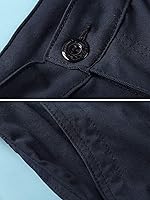 Vista 5 de Mesinsefra Pantalones cargo de algodón para mujer, estilo militar, tácticos, de combate, con 8 bolsillos