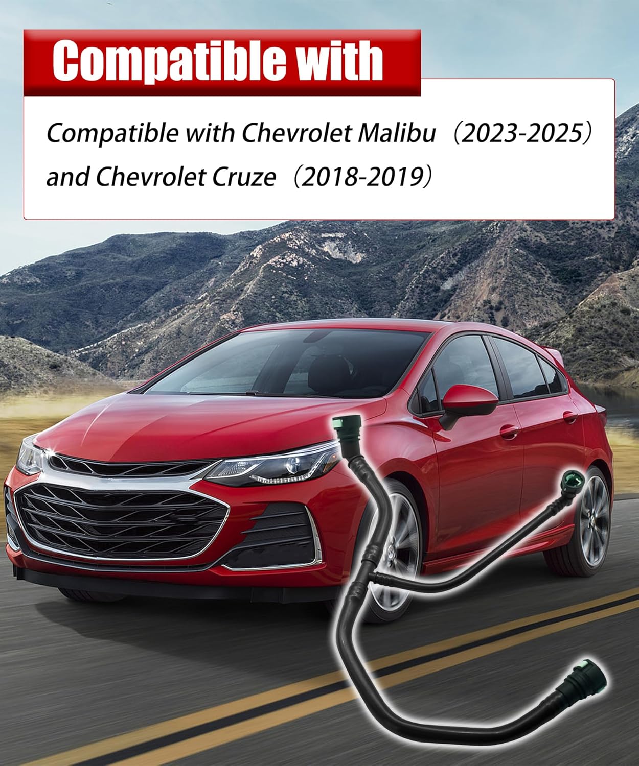 12673862 Positive Crankcase Ventilation Tube (PCV) Fits For Chevrolet Malibu Cruze 2016-2019 1.4L L4, Replace 12643297 12680635