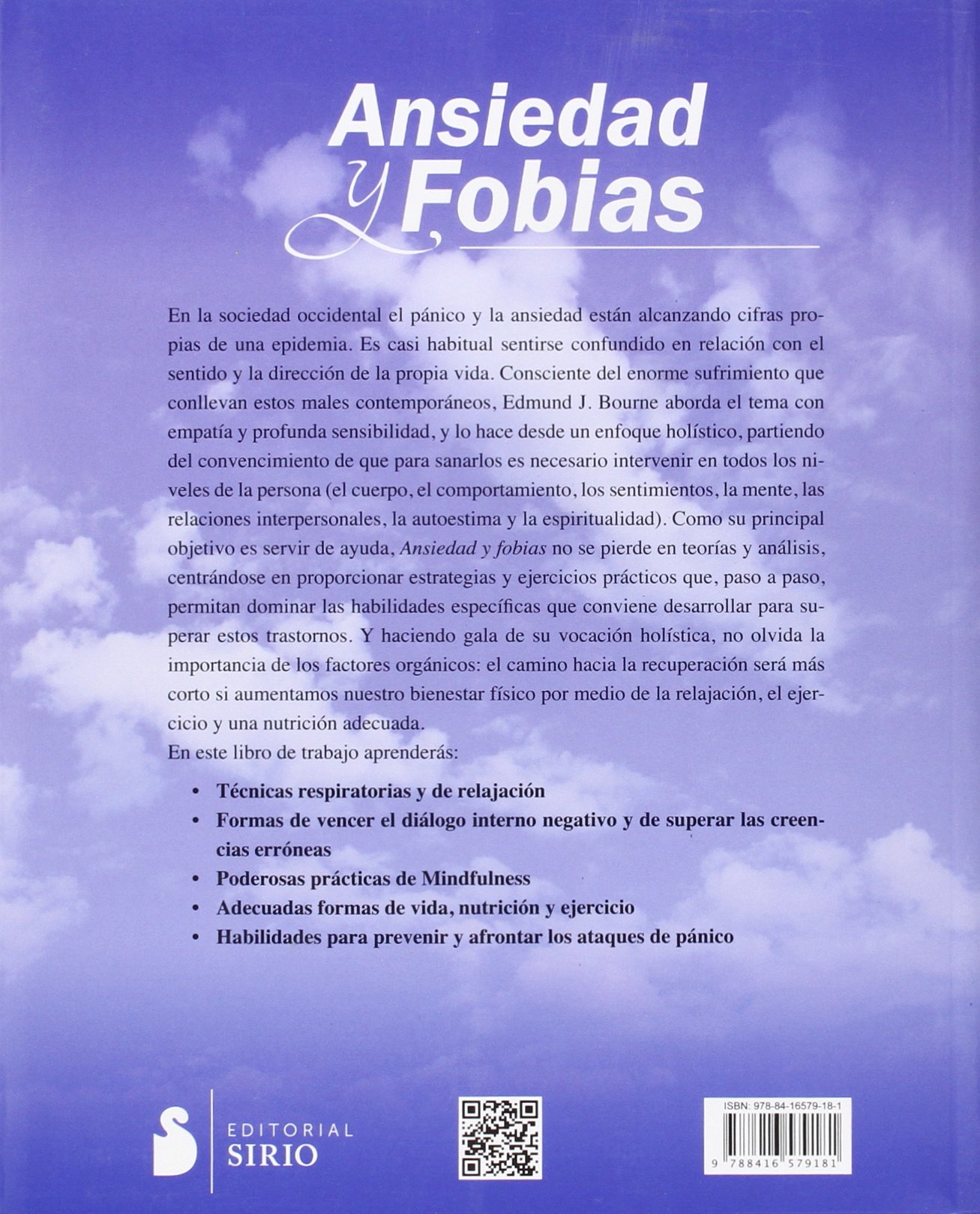 Ansiedad y fobias: Libro de trabajo