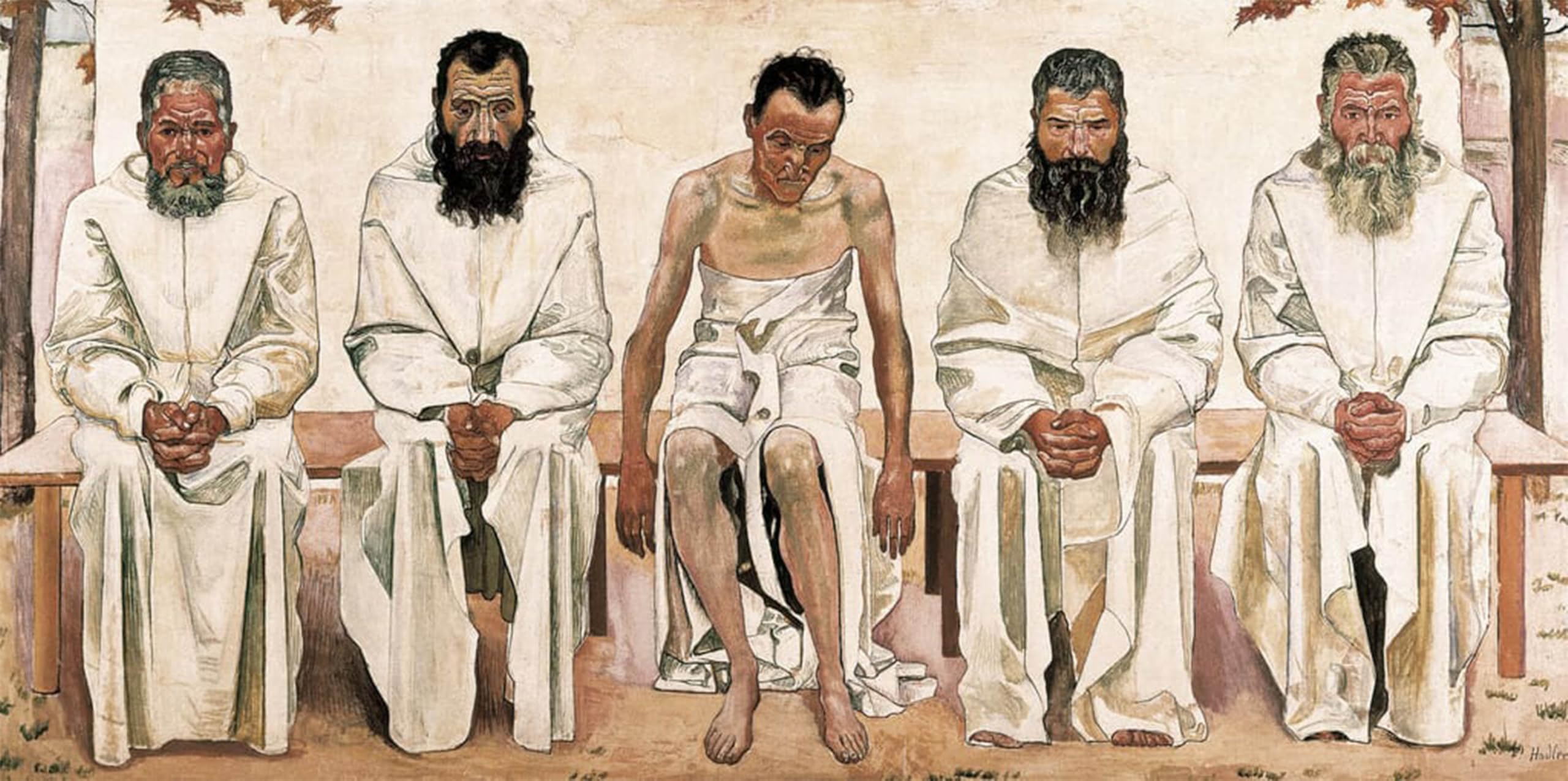 POSTERIIk Famous Modern Artwork Art Mural Fatigue of Life by Ferdinand Hodler Oil Paintings Pictures for Home Decor 60x90cm