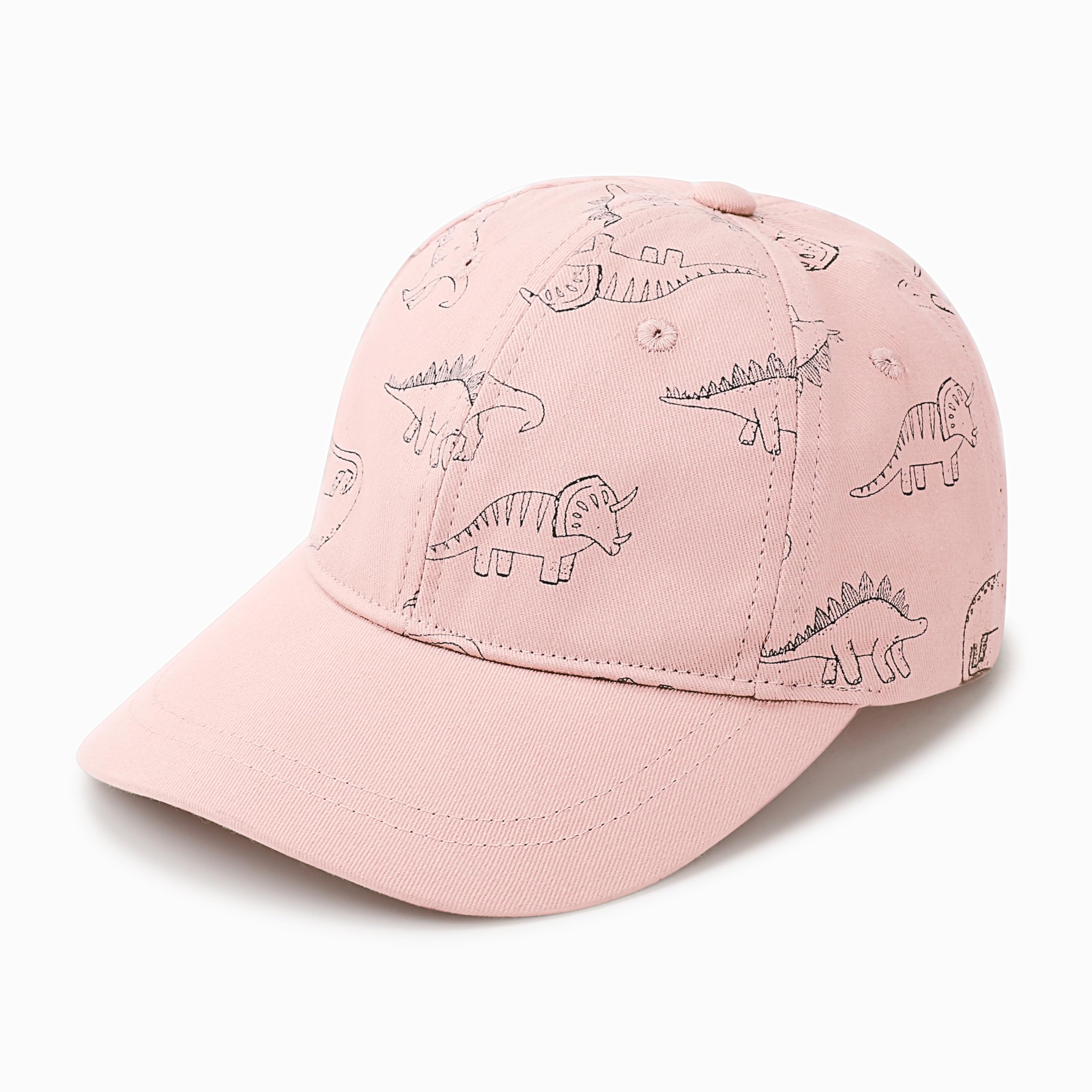 DRESHOW Toddler Baseball Cap Baby Sun Hat Cute Dinosaur Patterned Caps Unisex Baby Trucker Hats Infant Toddler Kid Hats for Boys Girls