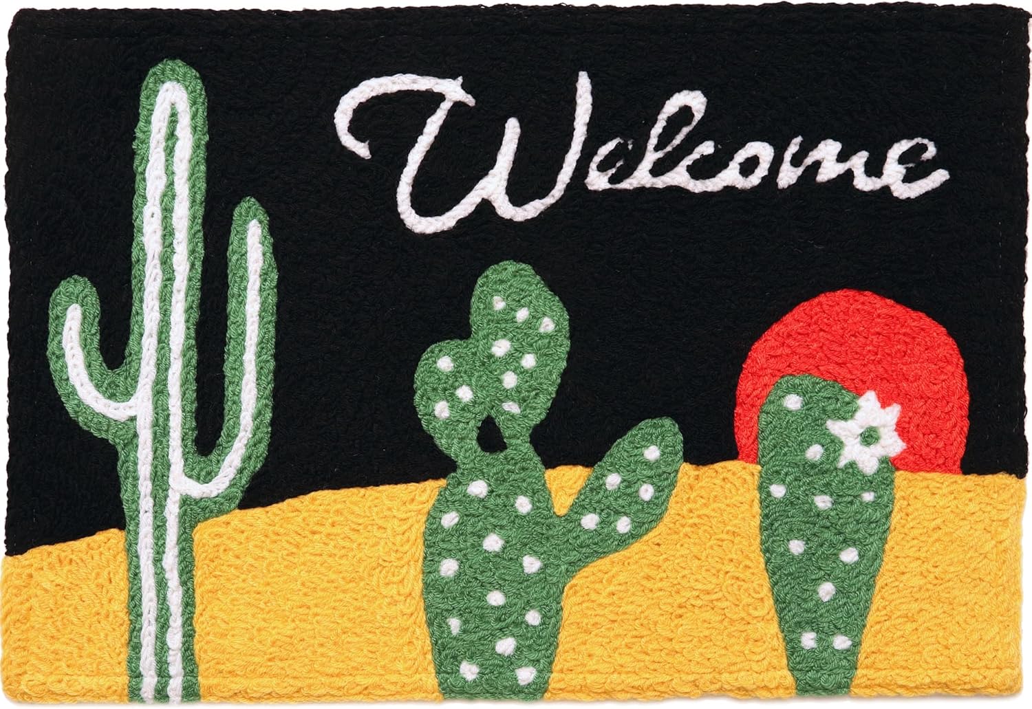 Jellybean Cactus Night Sky Accent Washable Rug 20" x 30" Doormat