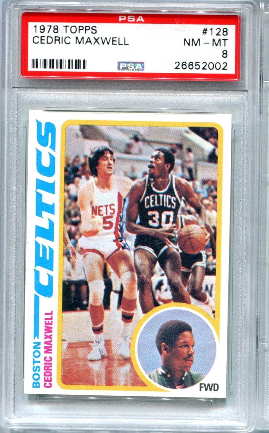 Cedric Maxwell 1978 Topps #128 PSA NM-MT 8 Card - Unsigned Basketball Cards