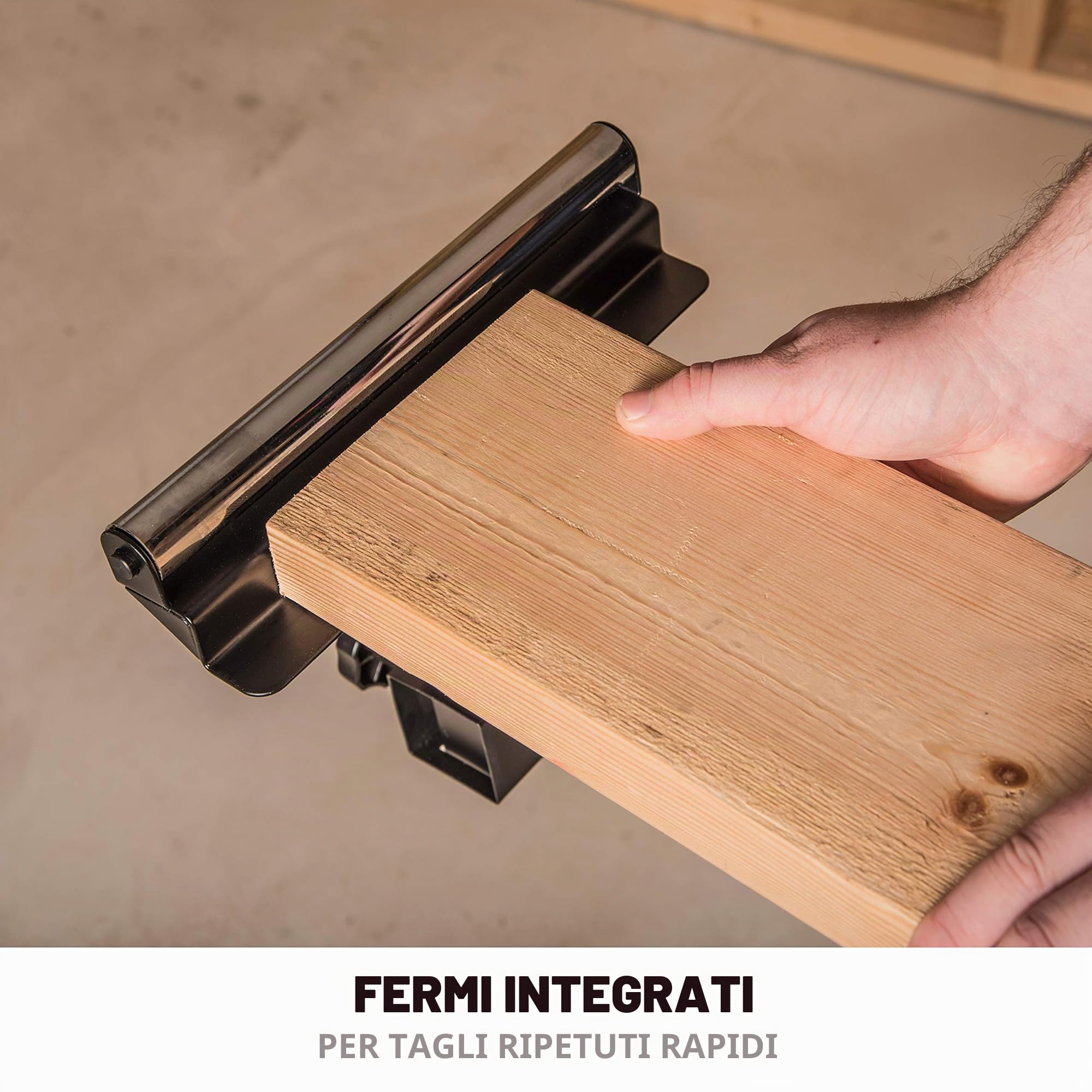 Evolution Power Tools - Supporto troncatrice con estensioni, Nero