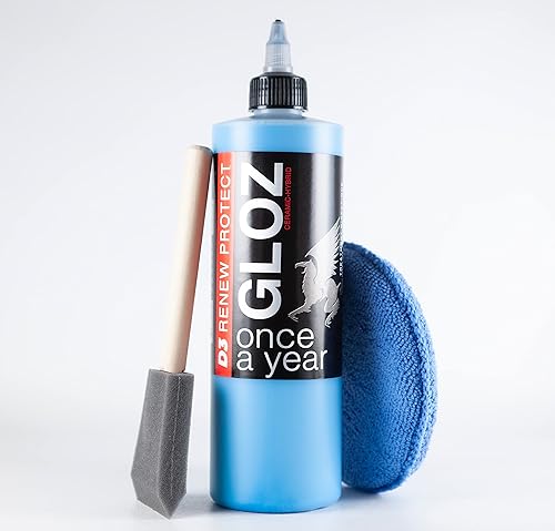 Renew Protect GLOZ - Tratamiento para recortar, brillo de neumáticos y preservación, motocicleta, carrito de golf, caja fuerte para caravanas,