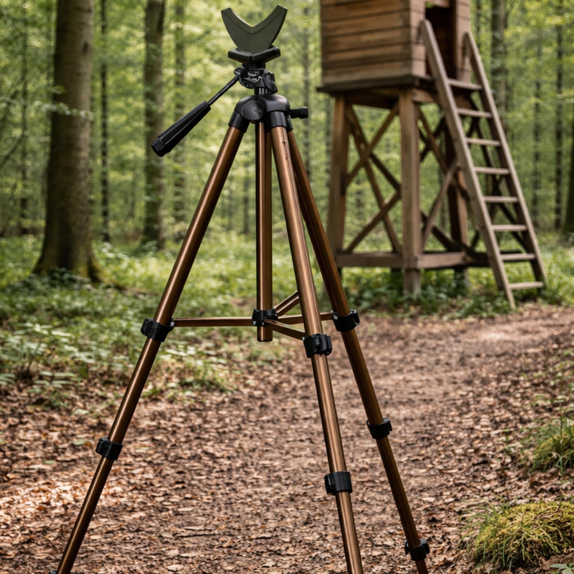 Gewehrauflage Gewehr Stativ - Leichter Schießstock Dreibein faltbar für Jagd Jäger Airsoft Paint