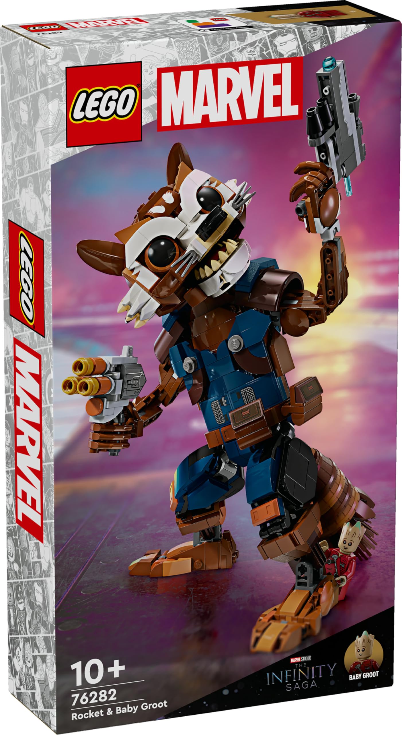 Lego Marvel Set: 76282 Rocket & Baby Groot, 76217 Ich Bin Groot & 30650 Das Dimensionsportal von Doctor Strange