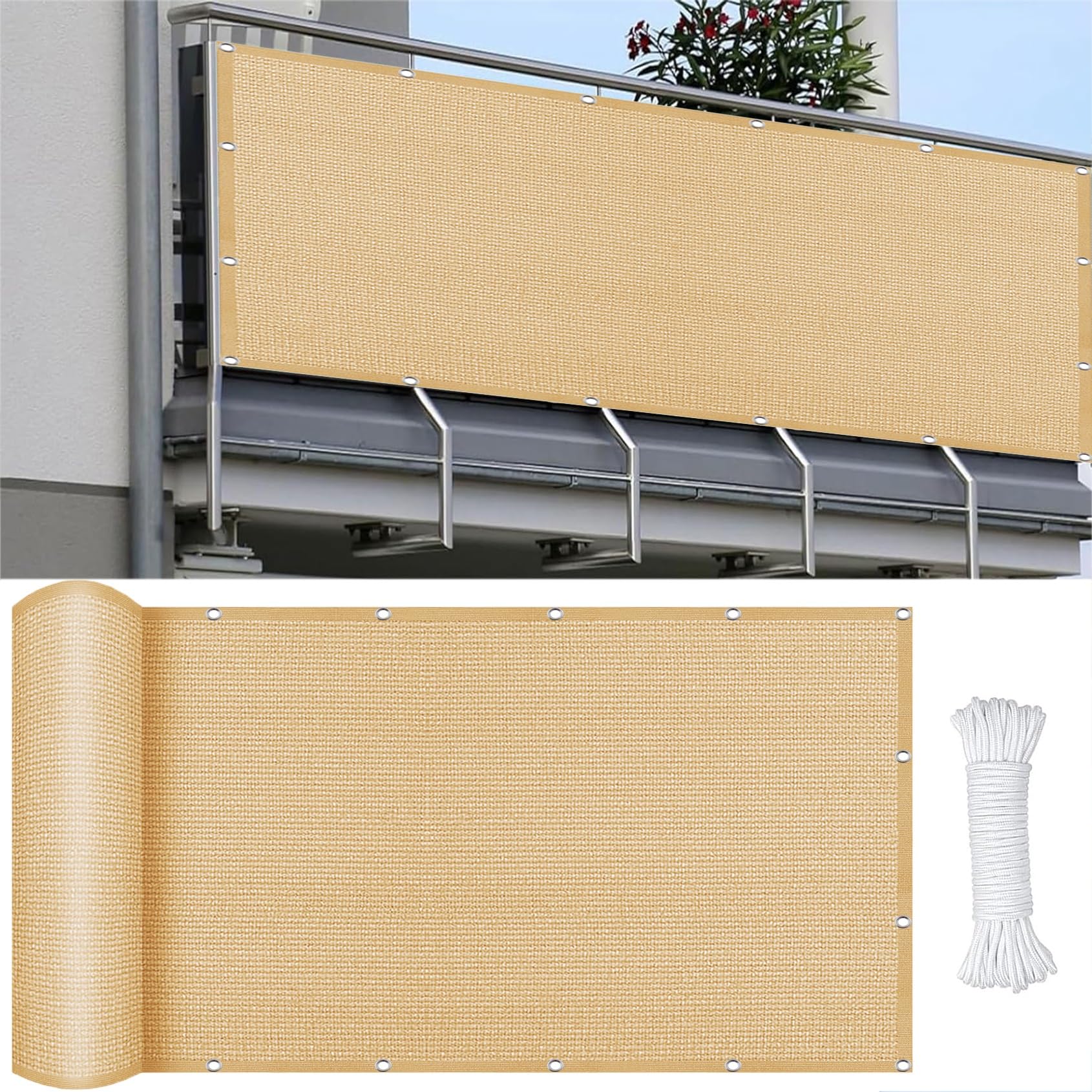 Filet d'ombrage de jardin imperméable à l'air voile ombrage anti-âge 2.5m