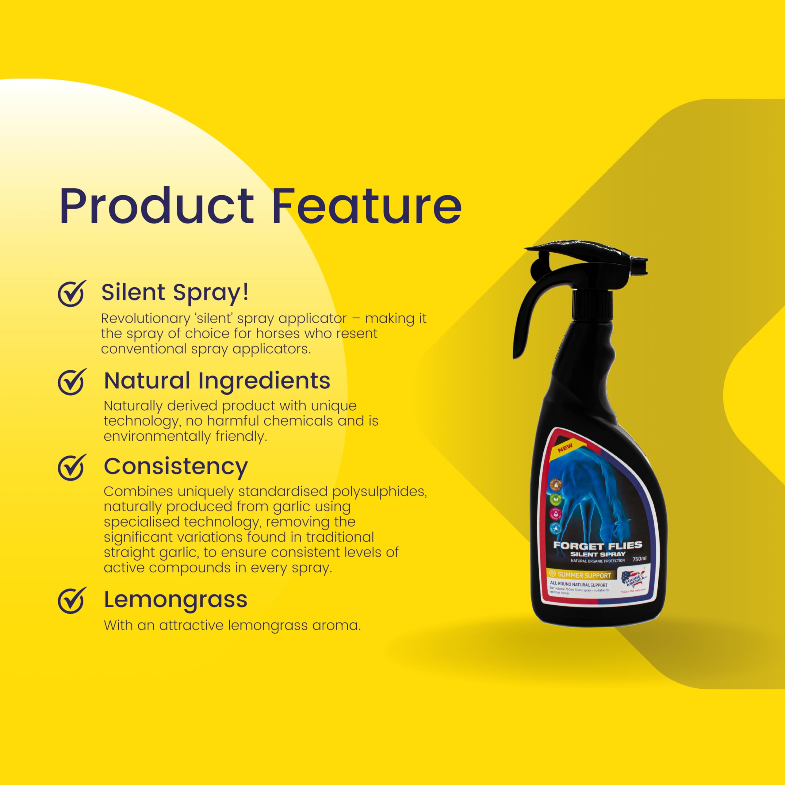 Olvídate del Spray de Mosca 500 ml para Caballos