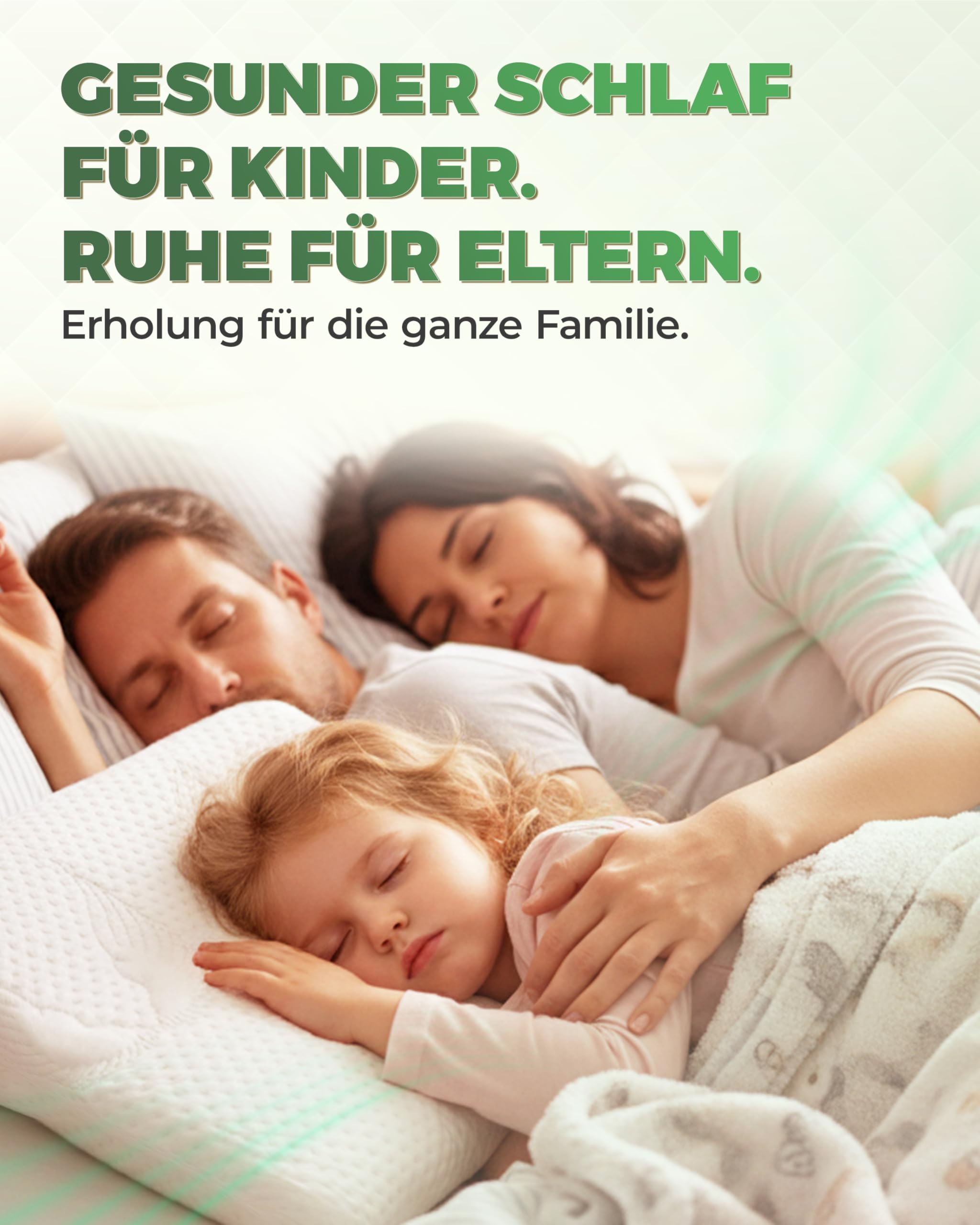 Welldora Kinderkissen Memory Foam 30x50 cm ergonomisches Kopfkissen für Kinder 2-8 Jahre mitwachsend atmungsaktiver 3D-Tencel-Bezug Oeko-TEX zertifiziert