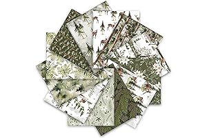 Whaline Fat Quarter Fabric Bundles: Vibrant Forest Designs for Creative Quilting and Sewing