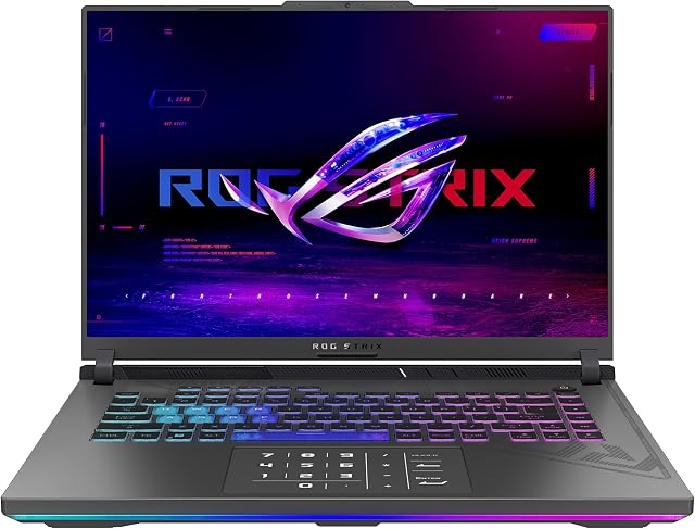 ASUS ROG Strix G16 (2023) Gaming Laptop, 16 Nebula Display 16:10 QHD 240Hz, GeForce RTX 4050, Intel Core i9-13980HX, 16GB DDR5, 1TB PCIe SSD, Wi-Fi 6E, Windows 11, G614JU-ES94,Eclipse Gray