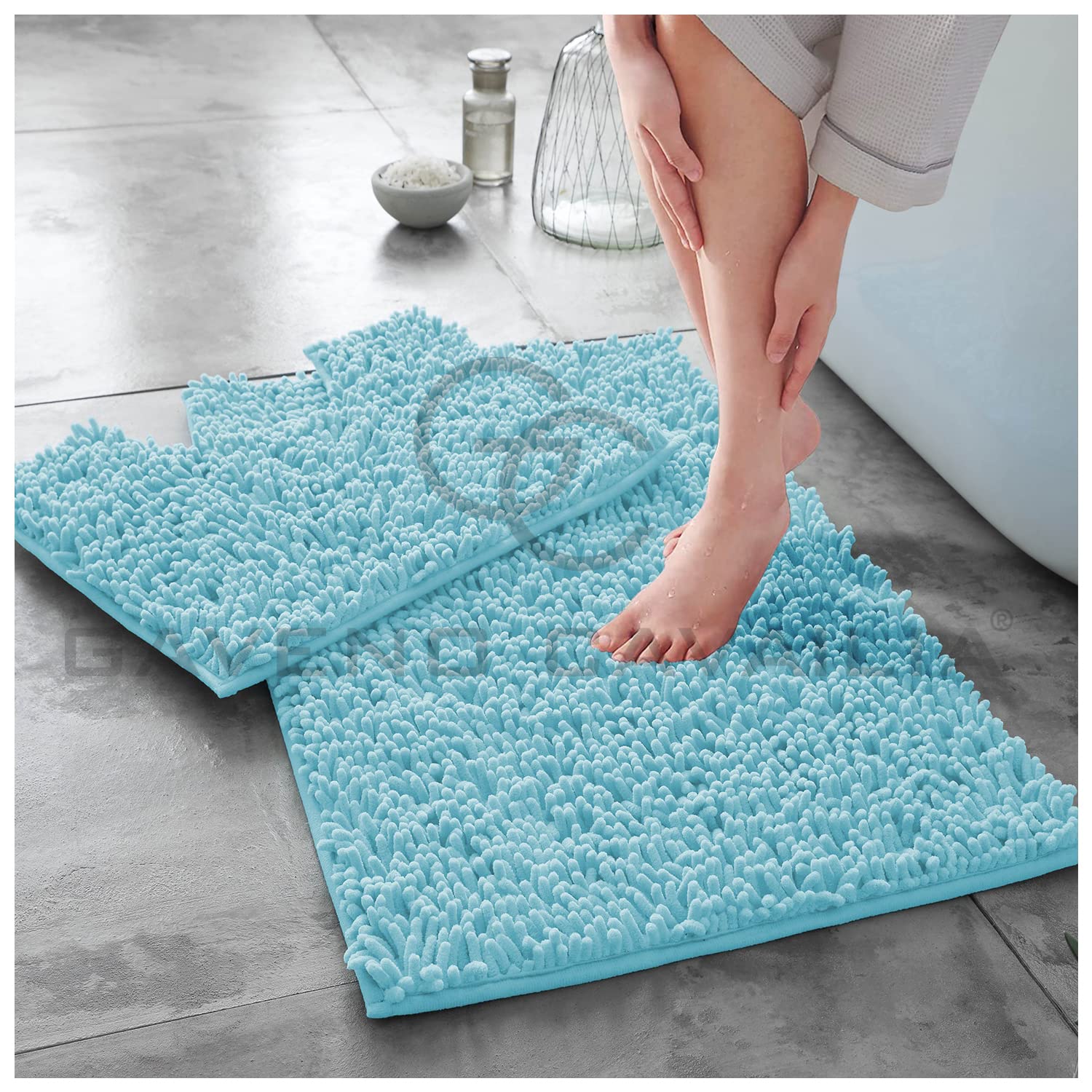Gc Gaveno Cavailia Aqua Super Absorbent Loop Bath Set, Chenille,