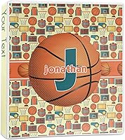 Vista 1 de Carpeta personalizada de baloncesto con 3 anillas, 1 pulgada, multicolor