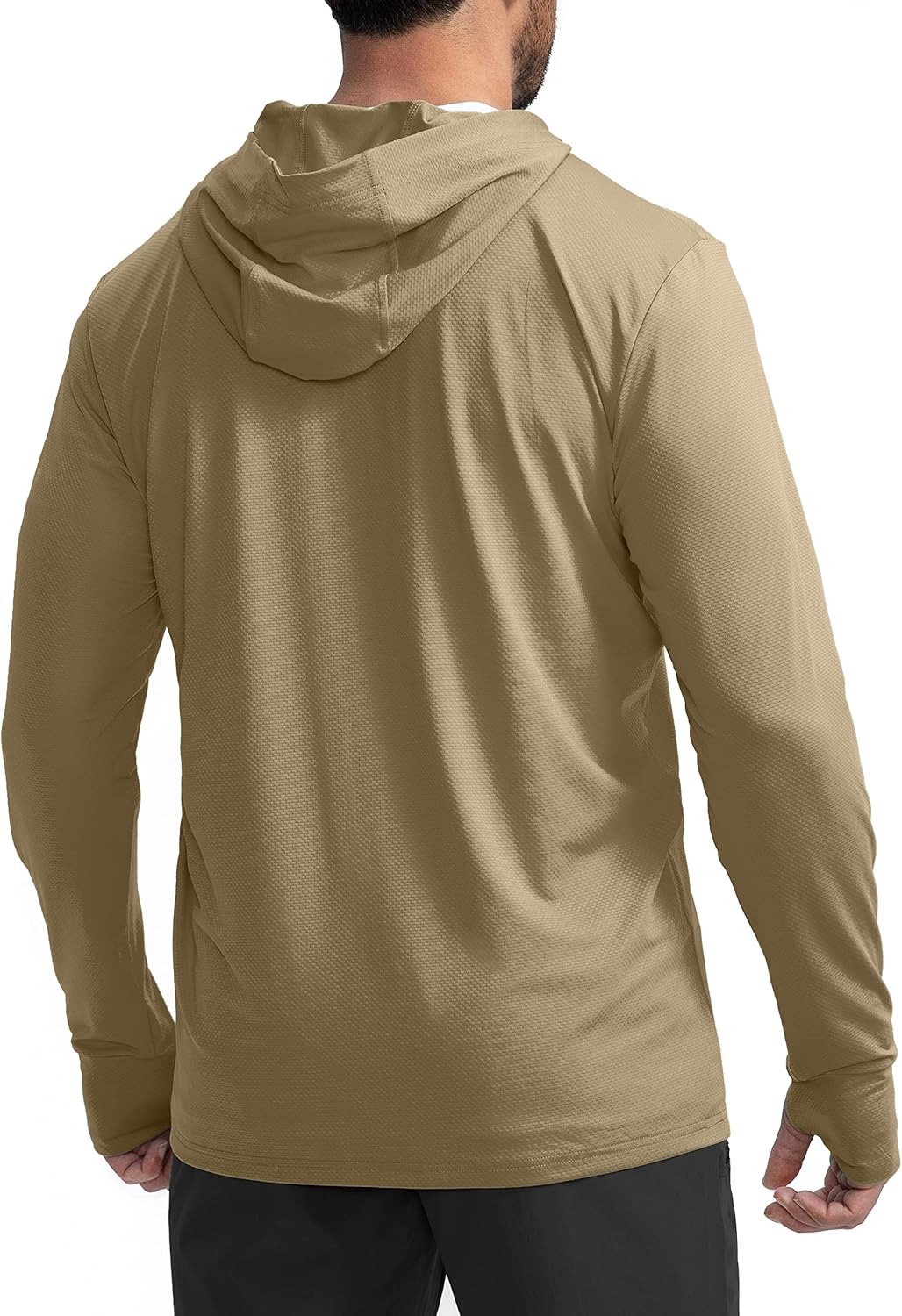 Men's UPF 50+ Light Jacket Full Zip Sun Protection Hoodie Long Sleeve Sun Shirts for Men Hiking Fishing Zip Pockets - Image 2