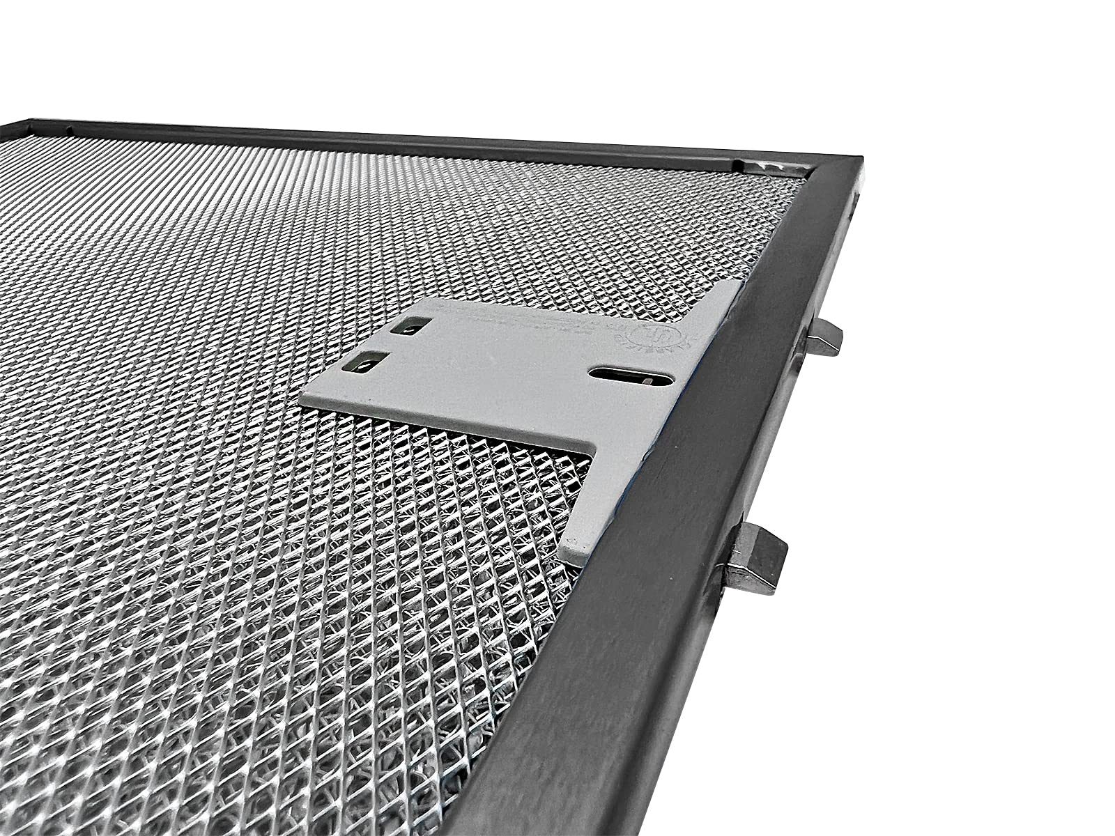 eRicambi, Coppia x2 Filtro Metallico per Cappa Compatibile con Falmec, Dimensioni 235x245x8 (mm), High Performance Filter, Pratica Maniglia di Sgancio a Innesti Rinforzati