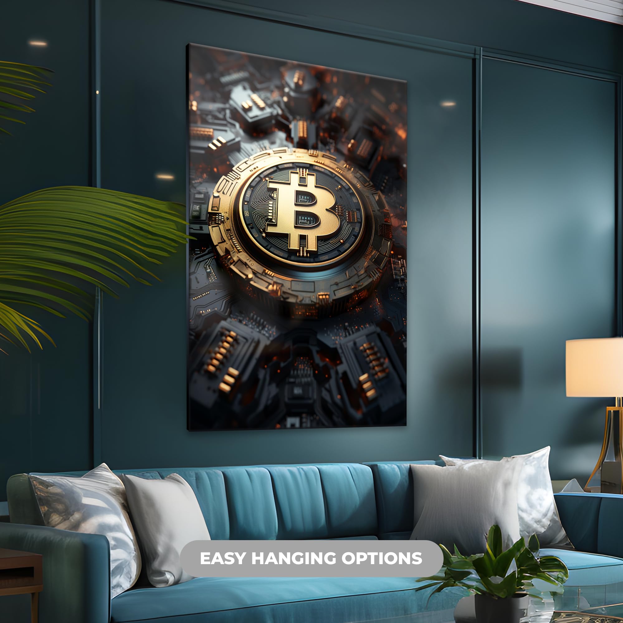 Amazon.com: Crypto Acrylic Wall Art Bitcoin Home Decor | Modern Interior  Design | Acrylic Wall Art | Crypto Inspired Wall Decor | Multiple Size and  Wood Support Options (12
