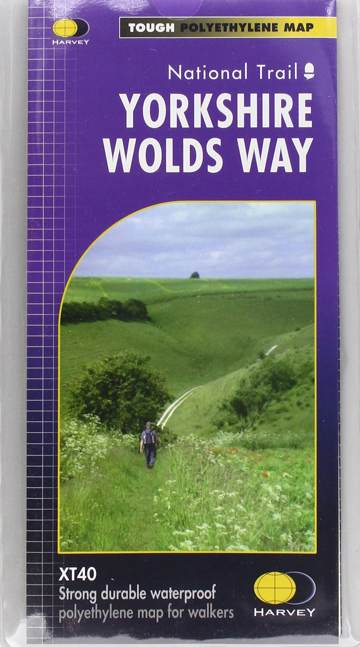 Yorkshire Wolds Way: Trail map (Trail Map XT40)
