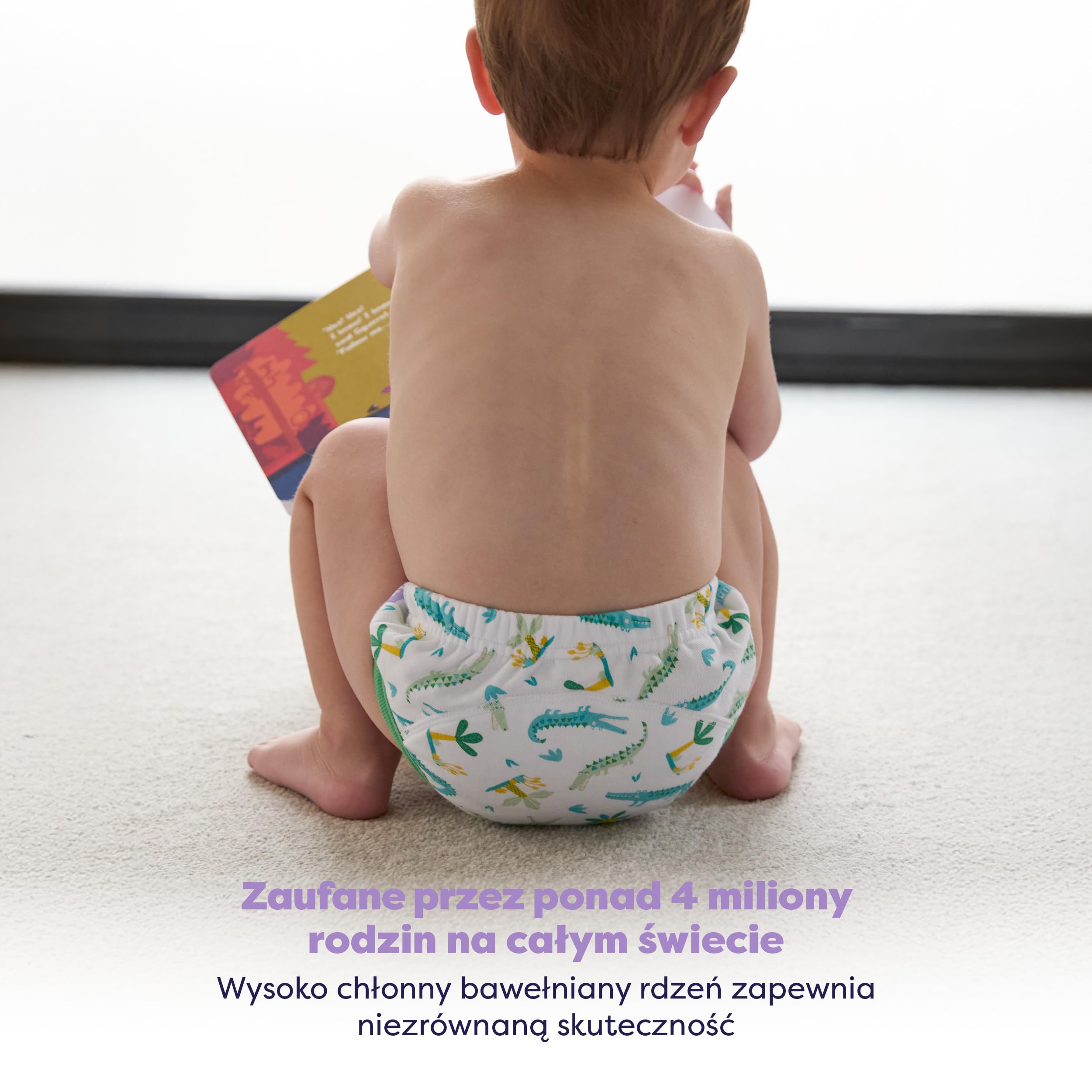 3 sztuki, Wielorazowe majtki treningowe dla niemowląt i małych dzieci