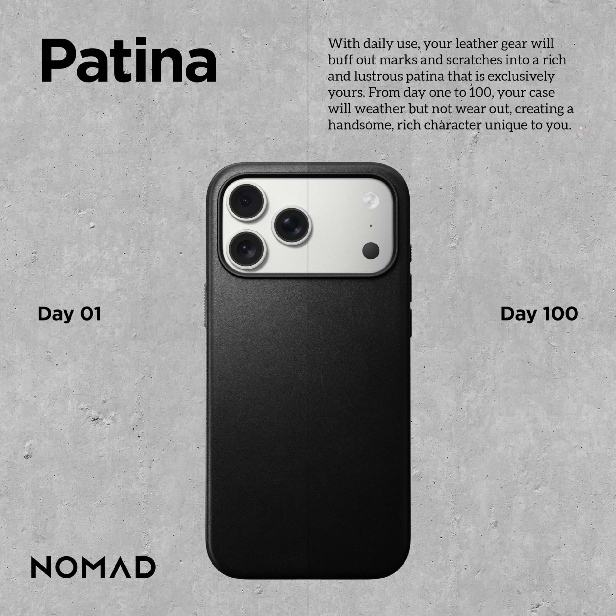 Amazon.com: NOMAD Modern Leather Case Black Compatible with iPhone