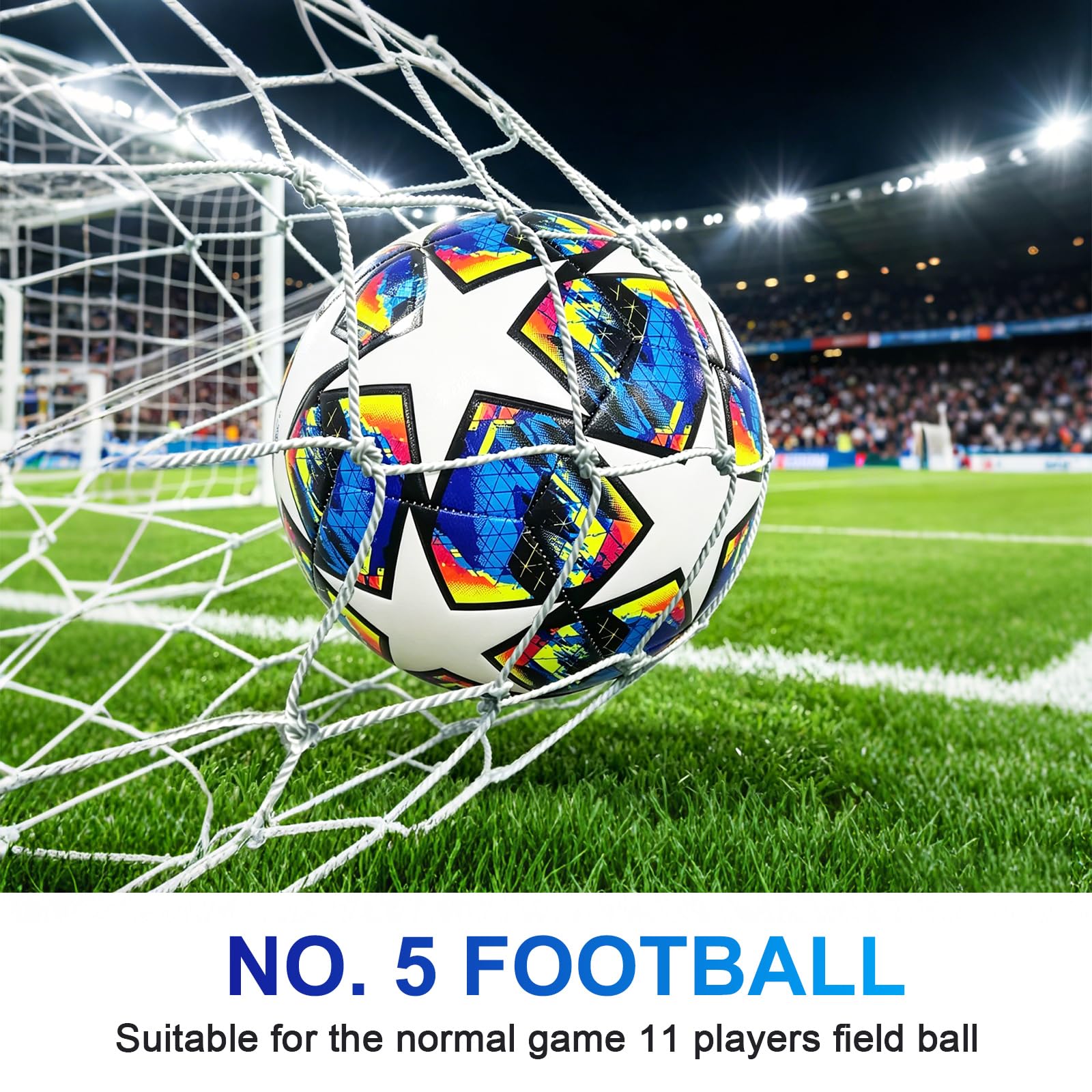 BORDEAG Ballon De Foot: Ballon De Football, Ballons Foot Taille 5, Ballon De Football Incurvé avec avec Pompe De Ballon, Aiguilles, Sac en Filet Our Fan De Football, Entraîneur, Papa, Anniversaire