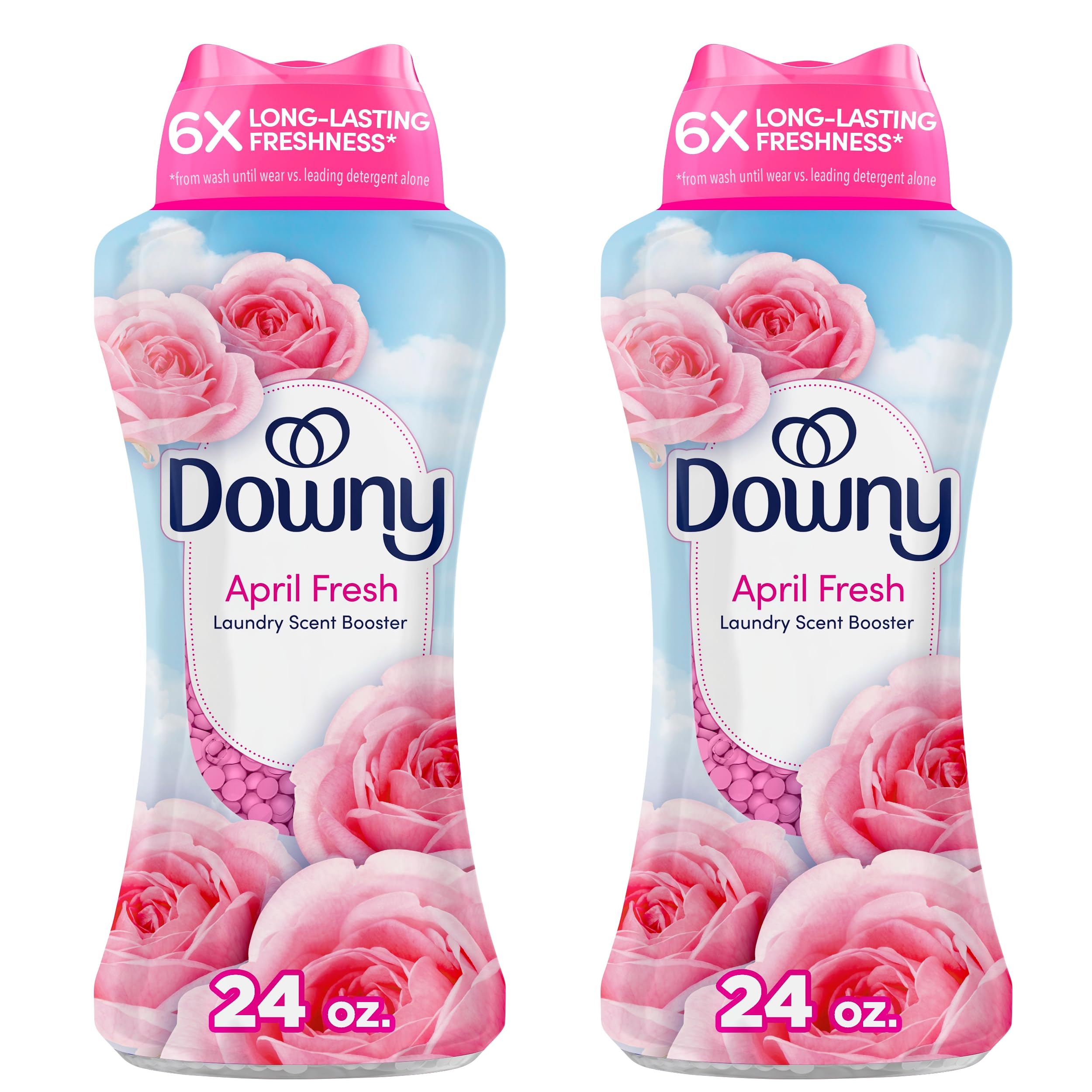 Downy April Fresh In-Wash Laundry Scent Booster Beads,24 oz,laundry scent beads,Long-lasting Freshness,(Pack of 2)