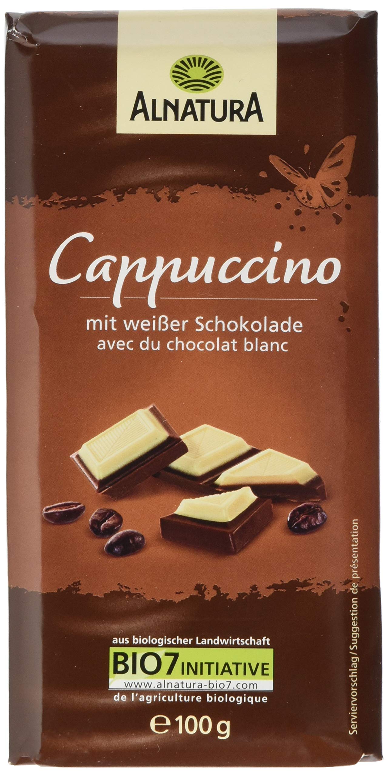 Alnatura Bio Schokolade Gefüllt mit Cappuccino, 100g