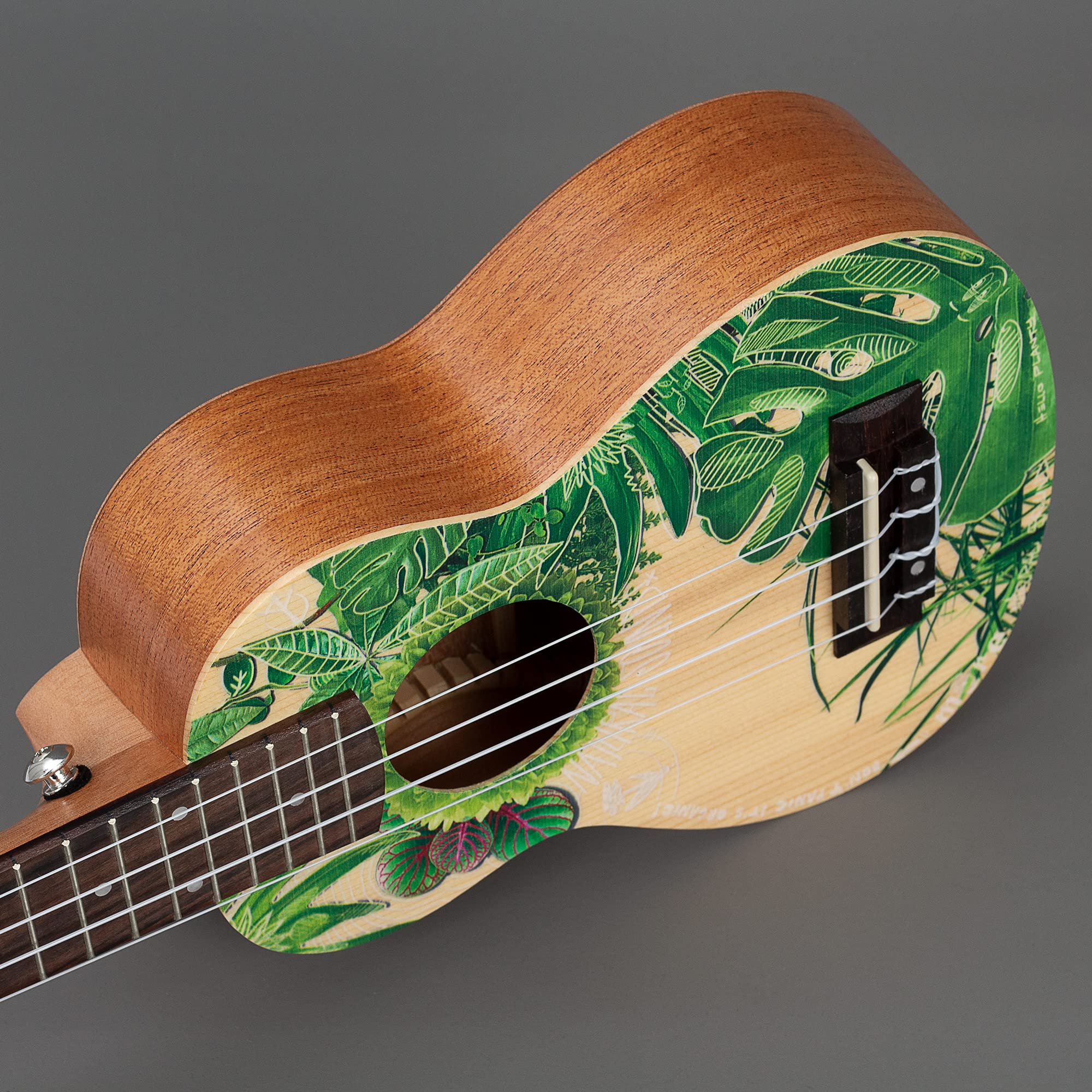 Cascha Zestaw ukulele sopranowe – Art Series I zestaw startowy do ukulele z 3 kolorowymi kostkami i torbą I ukulele sopranowe Premium mahoń, mała gitara hawajska dla początkujących i zaawansowanych