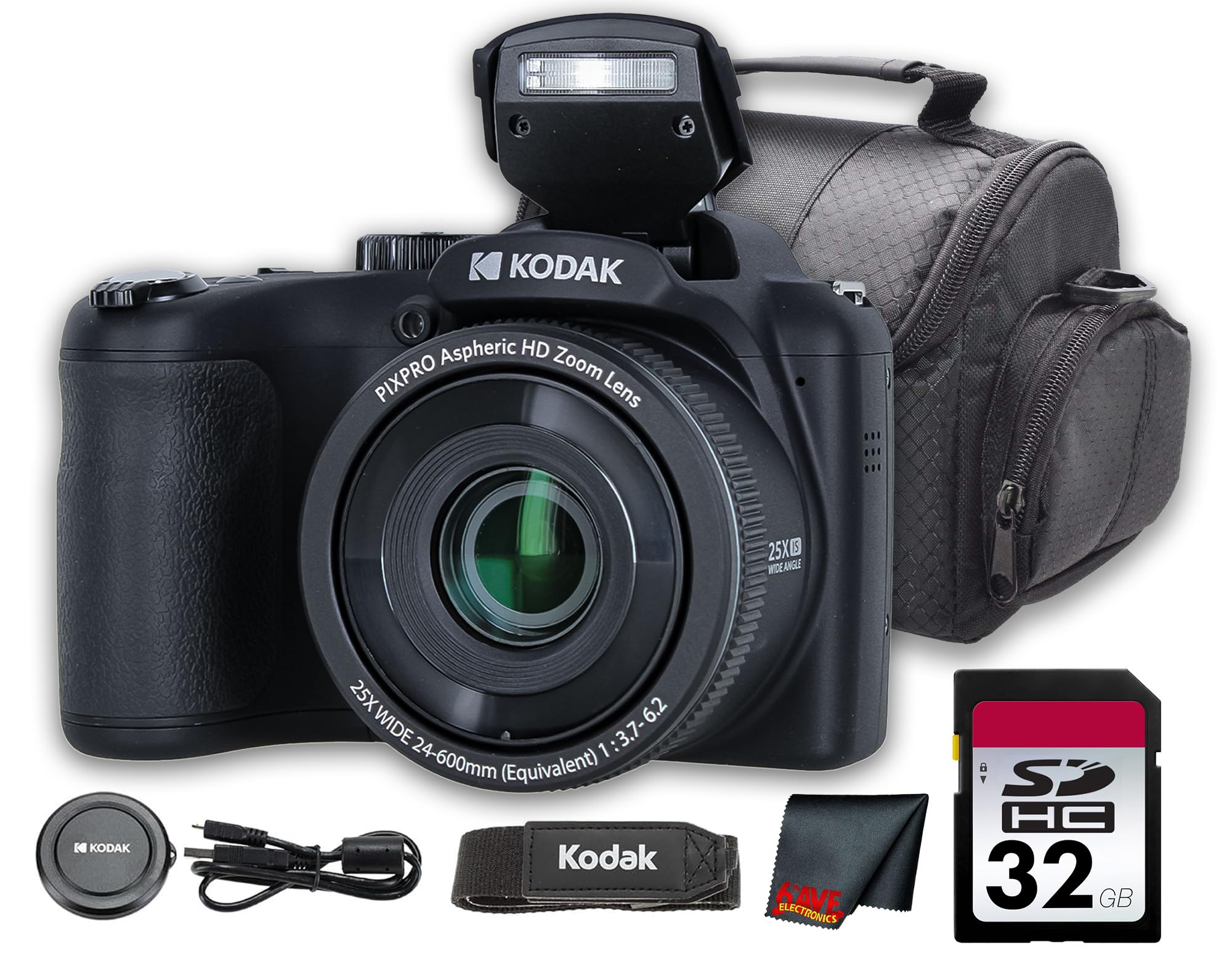 Amazon | Kodak (コダック) PIXPRO AZ255 デジタルカメラ(ブラック