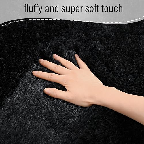 Vista 164 de BENRON Alfombras suaves para dormitorio, 2 x 6, lavables para pasillo, entrada, cocina, dormitorio, alfombra mullida para decoración de habitación