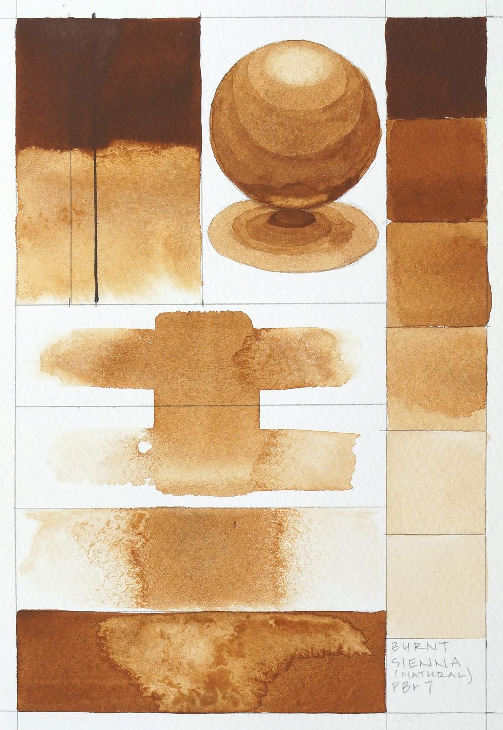 GOLDEN QoR Artist Watercolors, Burnt Sienna (Natural), 11 ml Tube, Professional Watercolor Paint, Semi-Opaque